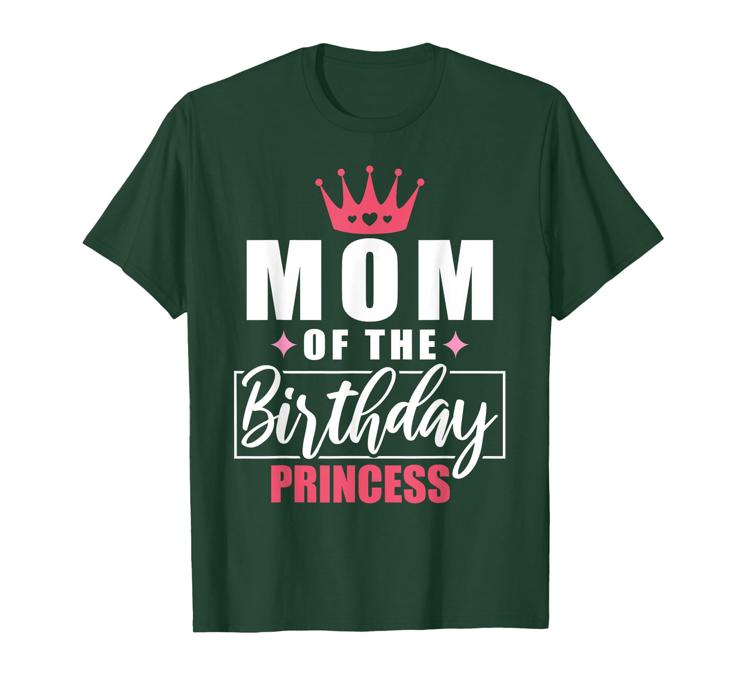 Mom Of The Birthday Princess Toddler Kid Girl Family Mom T-Shirt