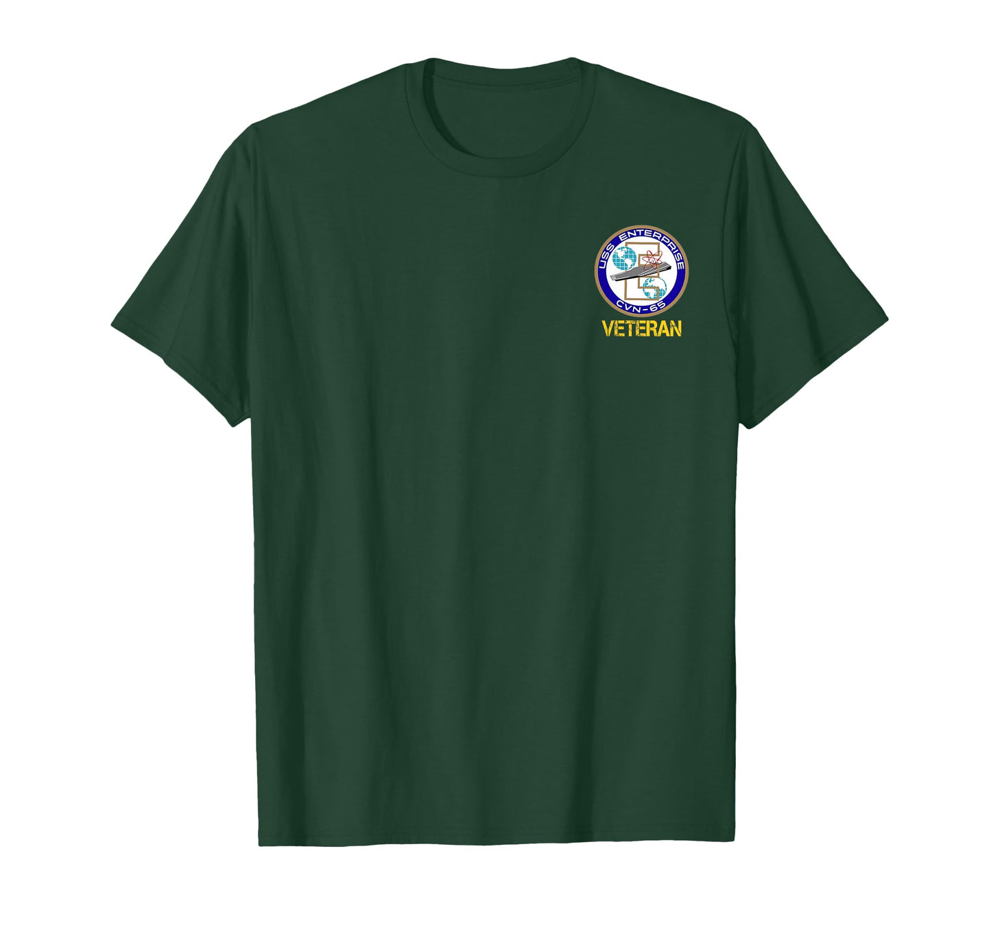 USS Enterprise CVN-65 Aircraft Carrier Logo Veterans Day T-Shirt