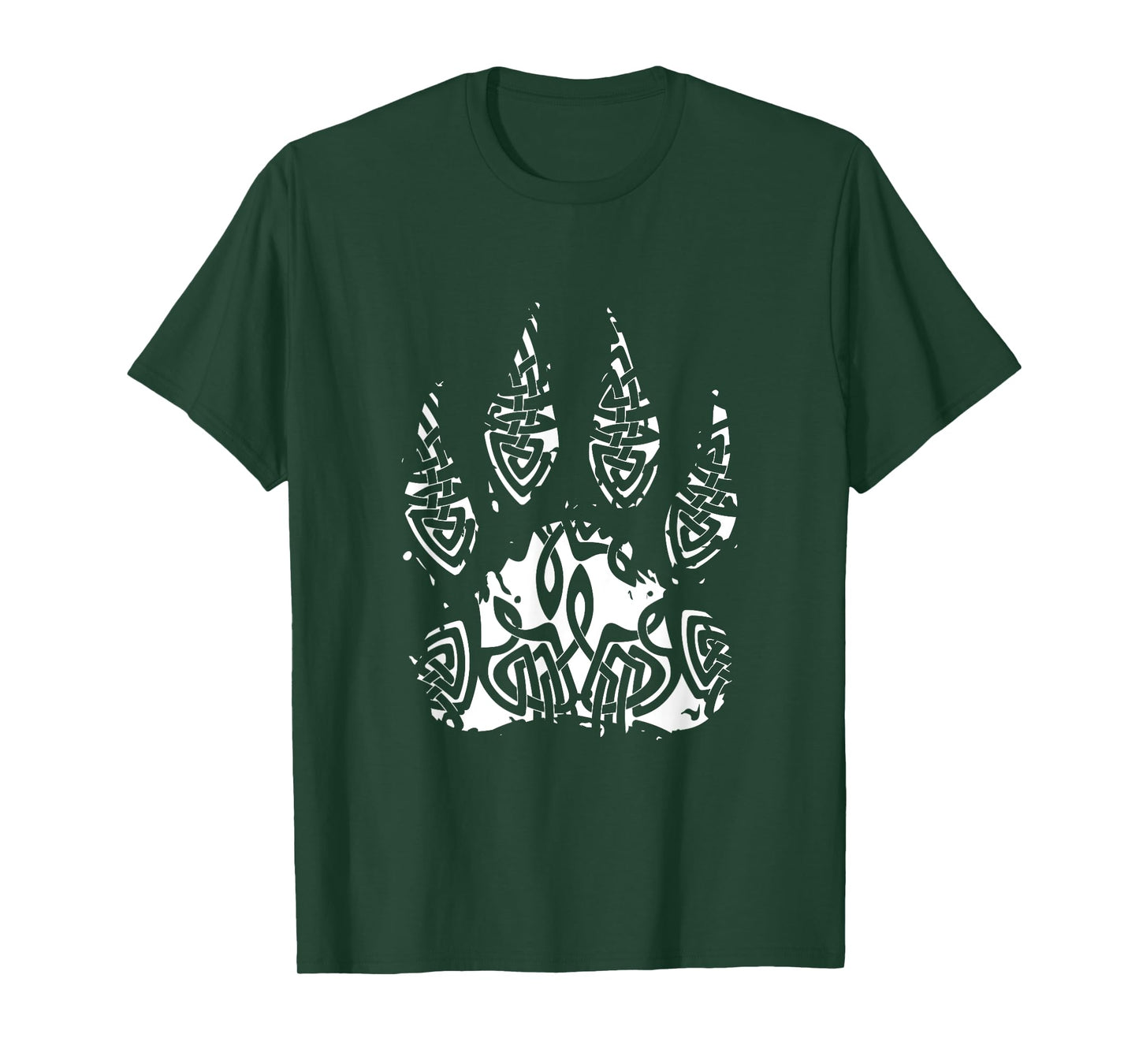 Viking Wolf Paw Raven Warrior Mythology Scandinavian Norway T-Shirt