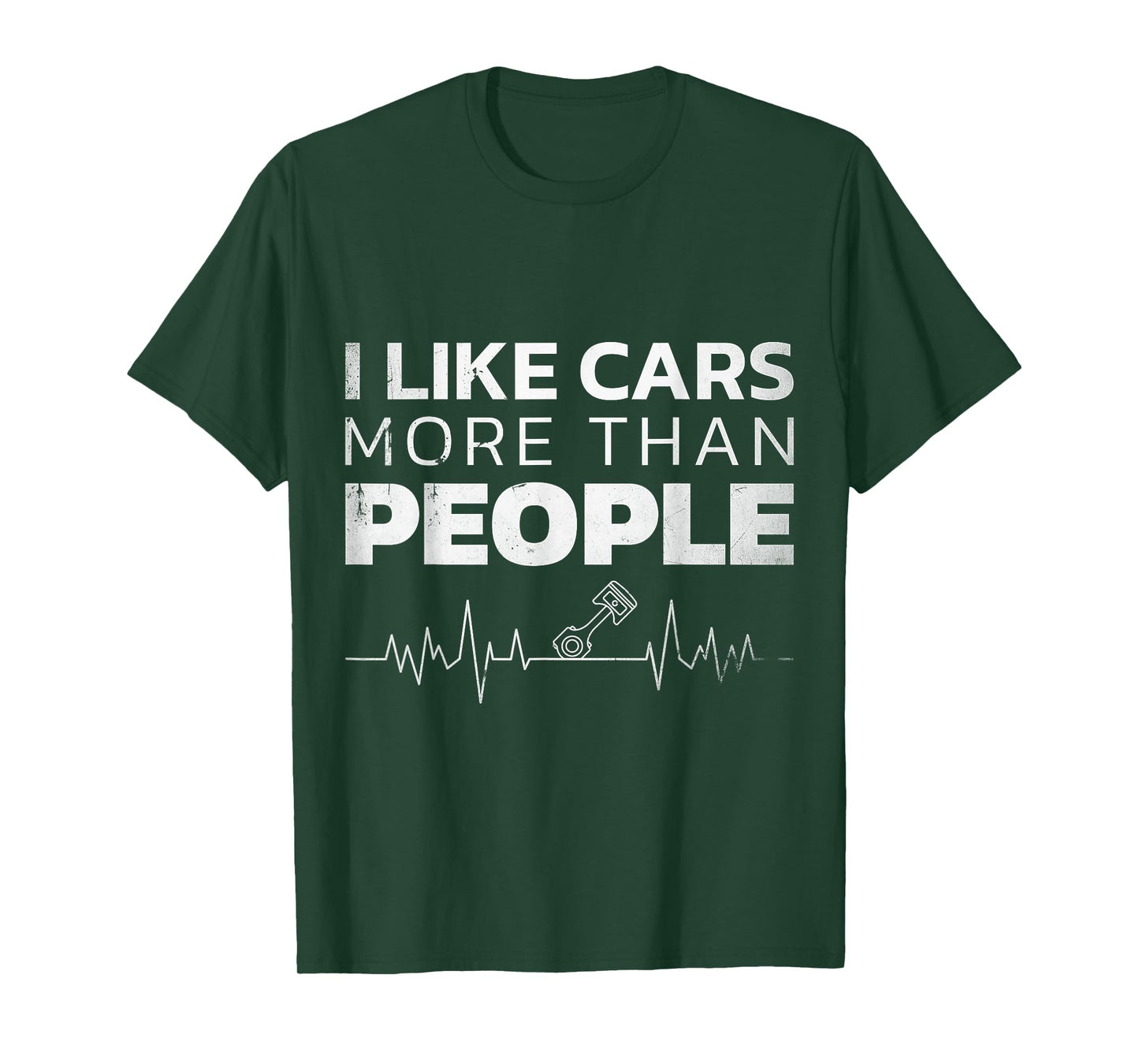 I like cars more than people men women T-Shirt