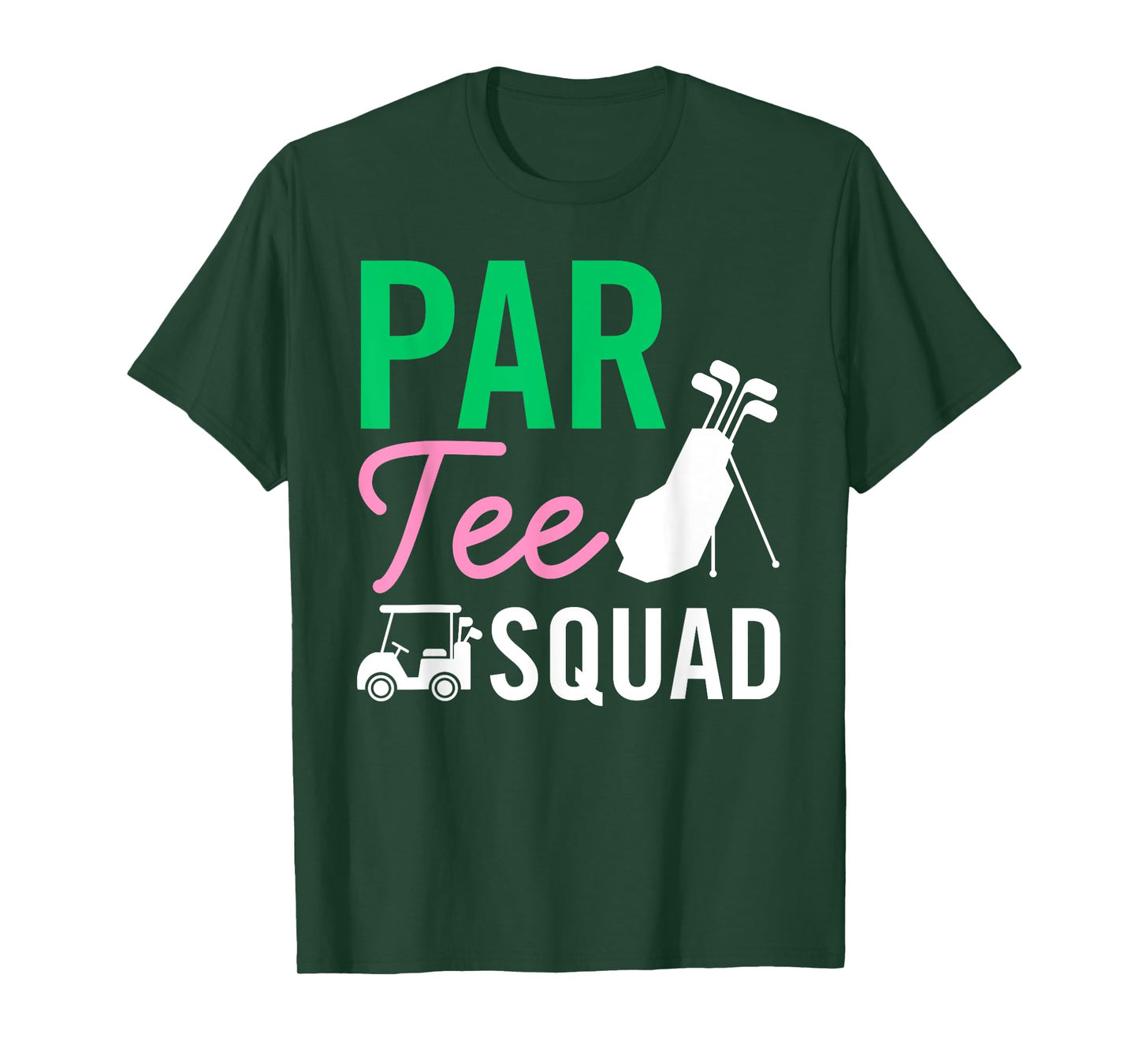 Par Tee Squad Funny Birthday Party Golf Player Family Women T-Shirt