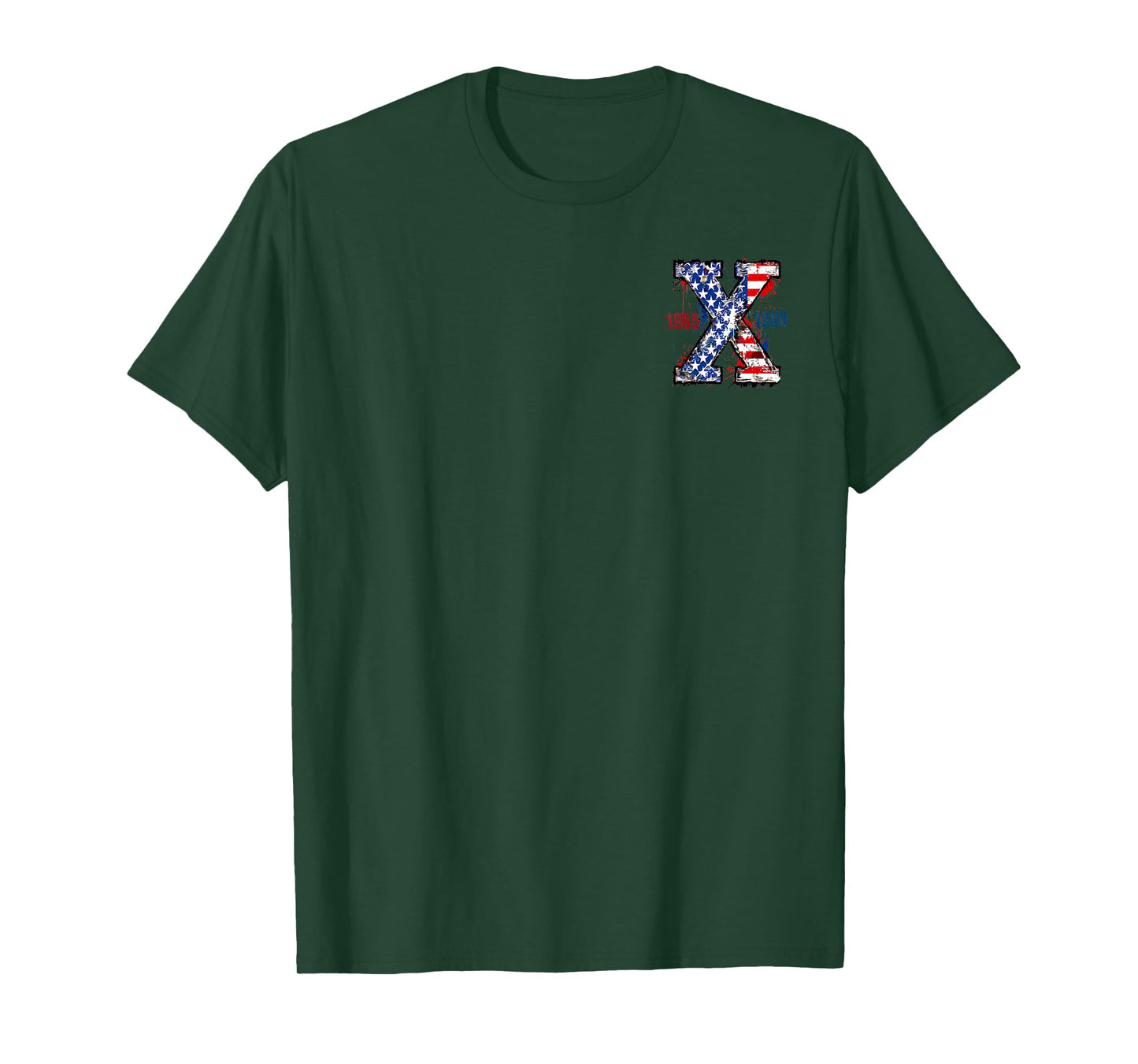 Generation-X Gen-X Retro Style 4th Of July (Two Sides) T-Shirt