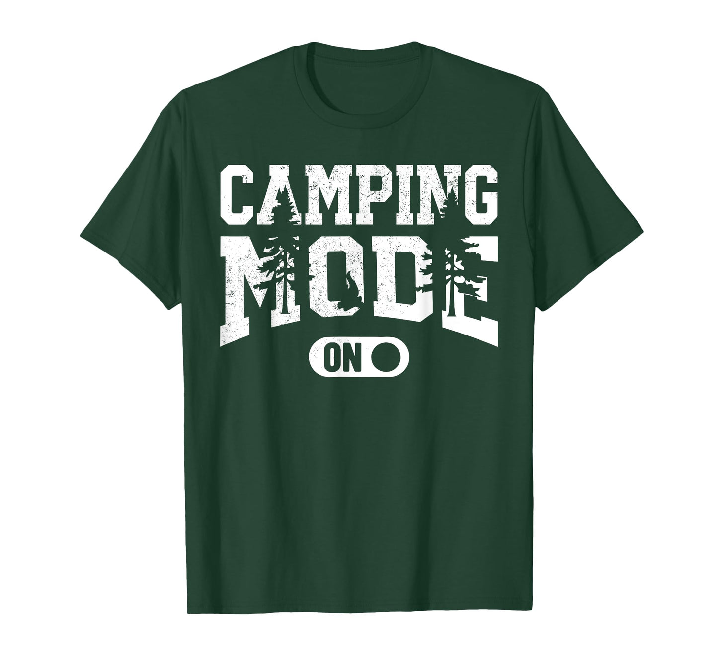 Camping Mode On Happy Camper Camping Trip Men Women Kids T-Shirt
