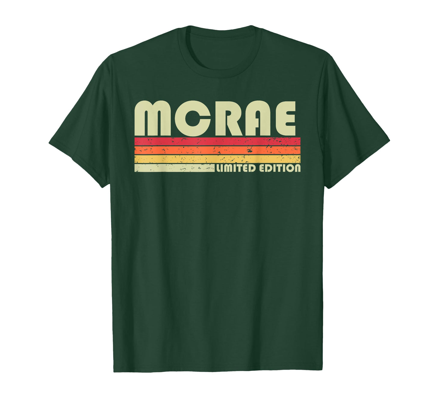 MCRAE Surname Funny Retro Vintage 80s 90s Birthday Reunion T-Shirt