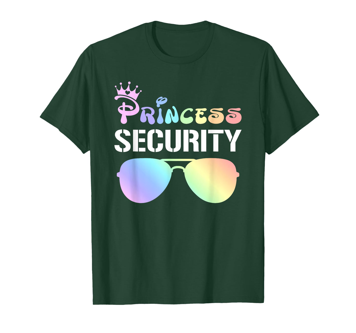 Princess Security Squad Crown Matching Sunglasses Birthday T-Shirt
