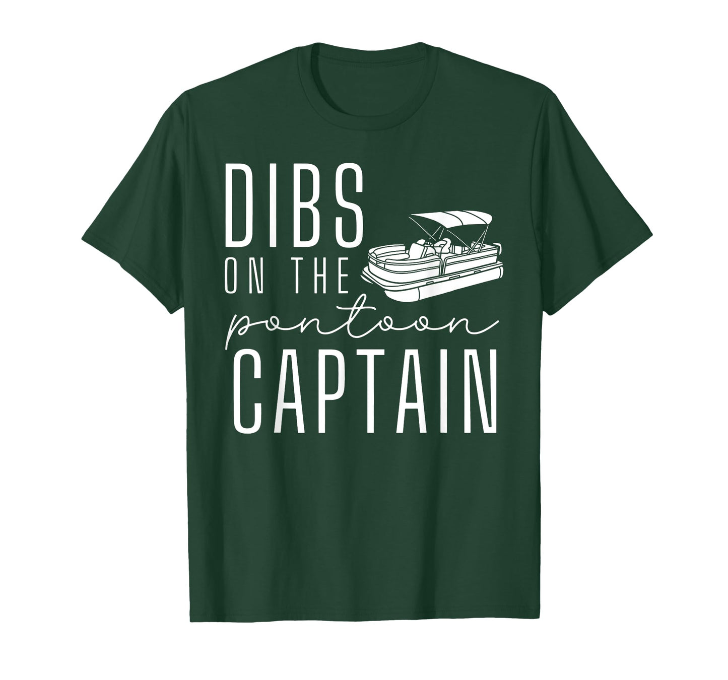 Dibs On The Pontoon Boat Funny Vacation Captain Wife T-Shirt