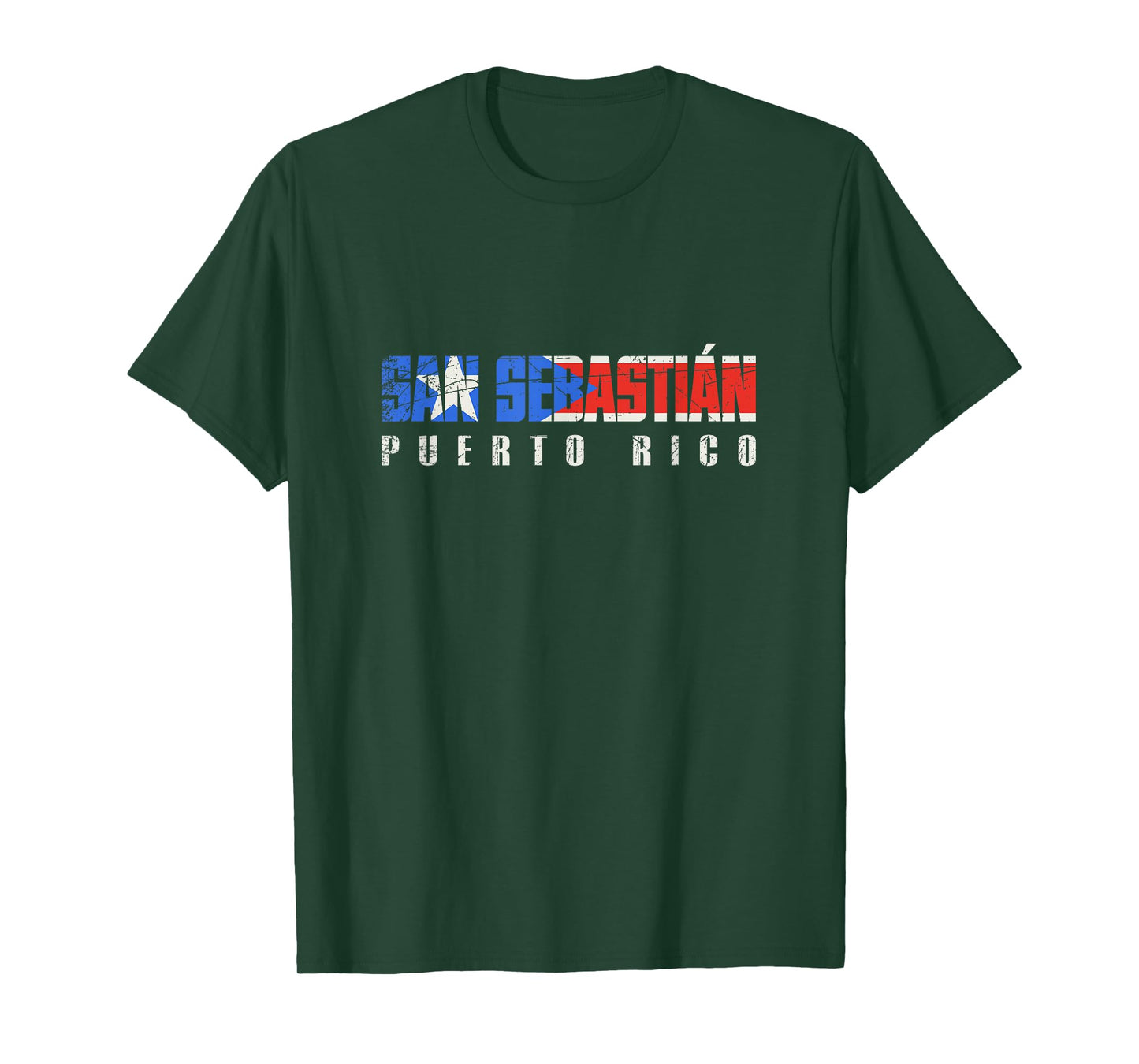 San Sebastián Puerto Rico, Puerto Rican flag T-Shirt