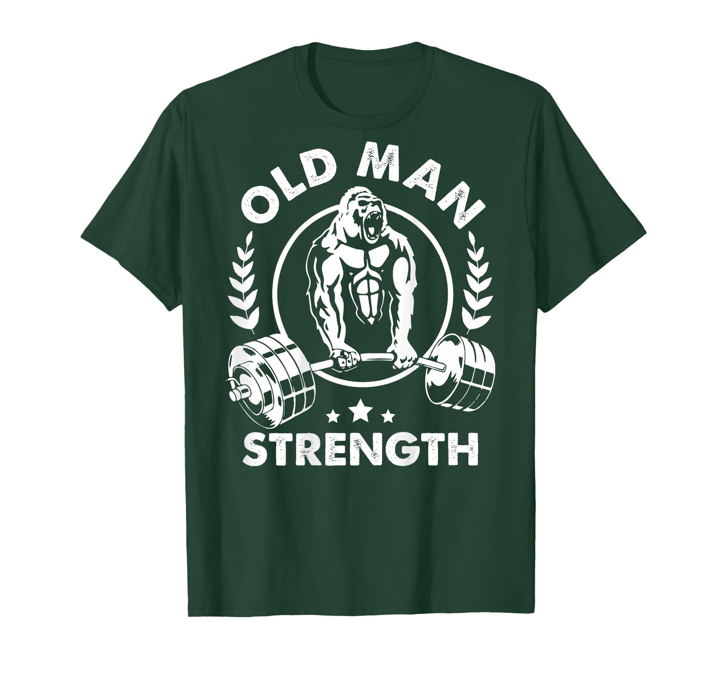 Old Man Strength Retired Grandpa 2025 Bodybuilder Gym Lover T-Shirt