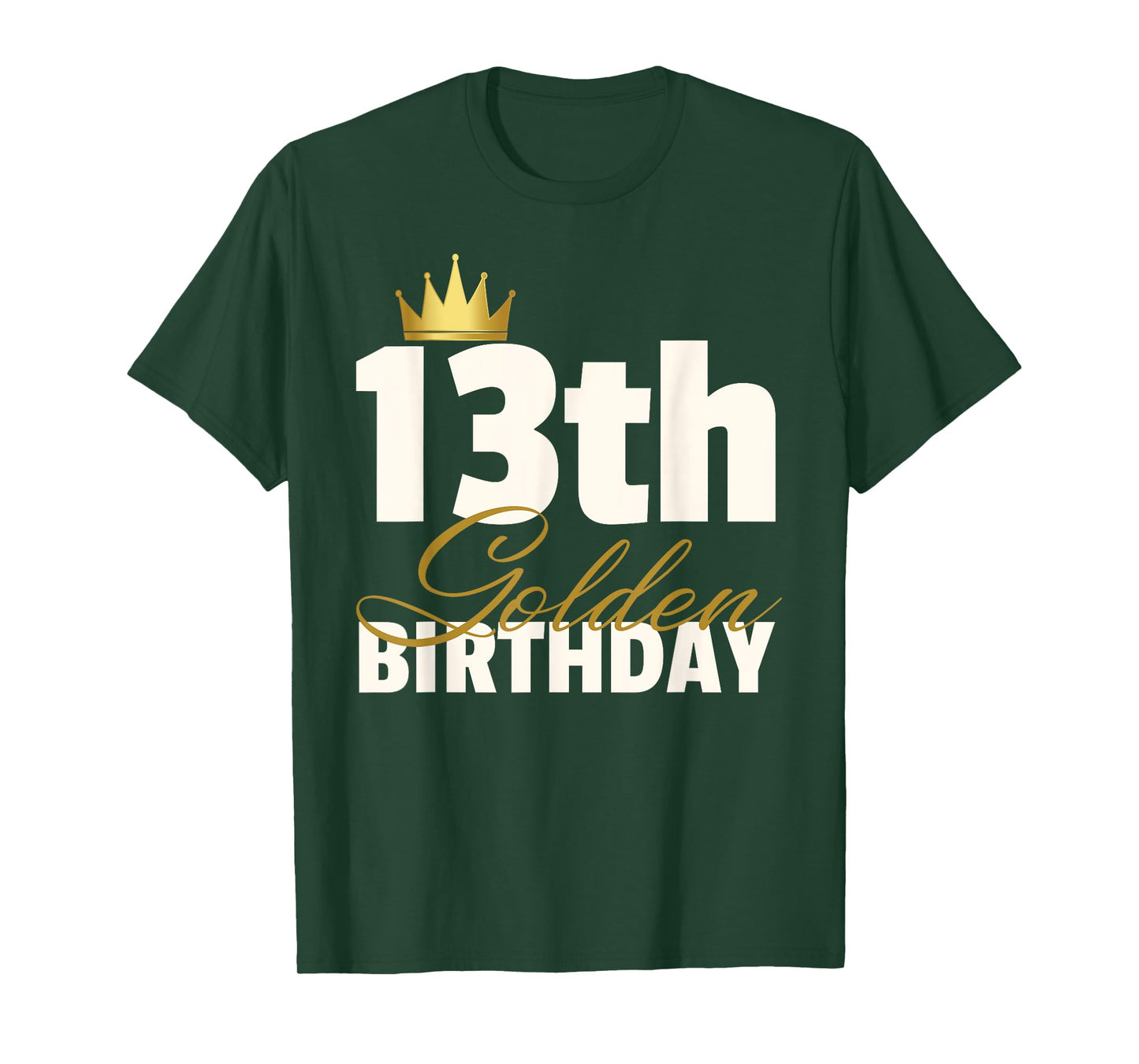 Hundredth Monkey Birthday Tees 13th Golden Birthday Unisex-Youth Black T-Shirt