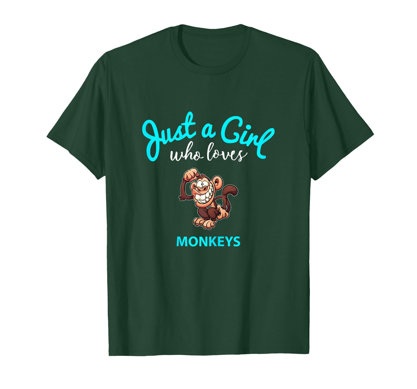 Monkey Shirt for Girls | Children's Monkey T-Shirt