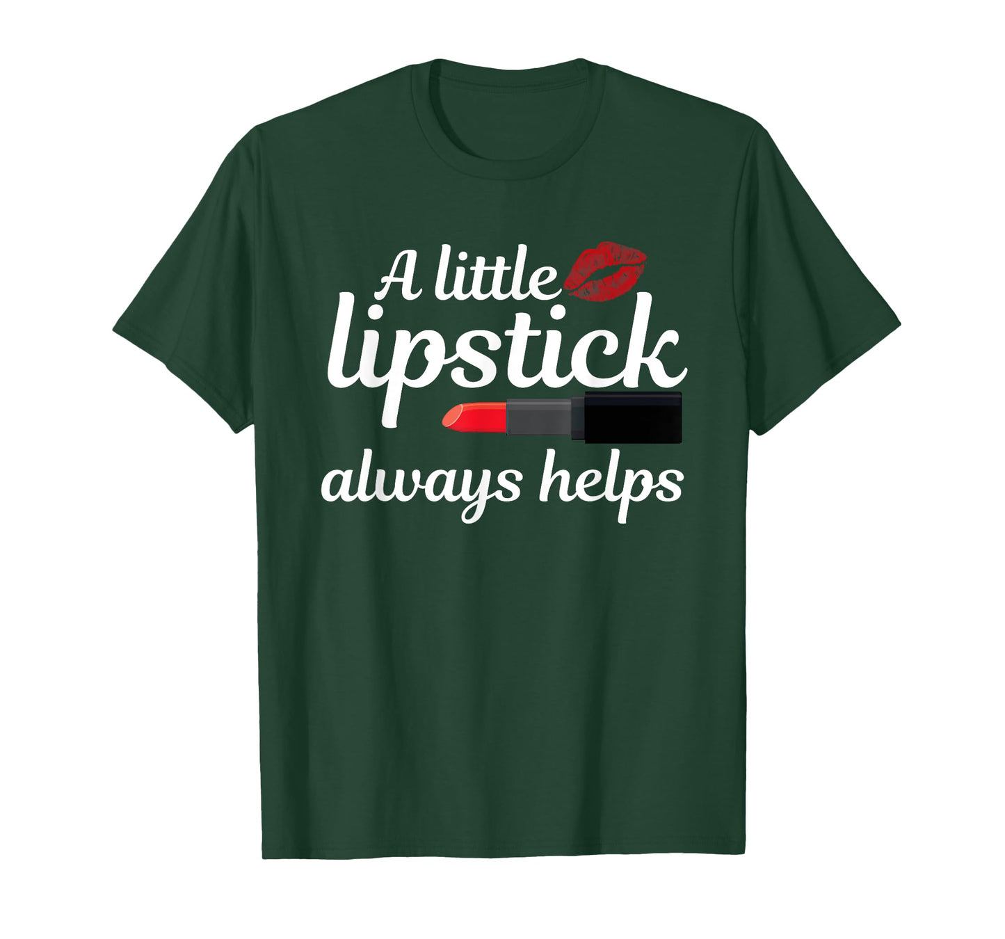 Cool Lipstick Art Women Girls Makeup Artist Beautician Kiss T-Shirt