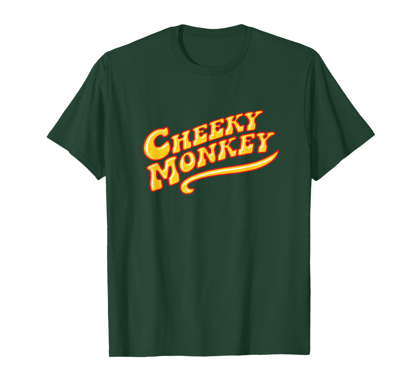 Cheeky Monkey Groovy Text T-Shirt