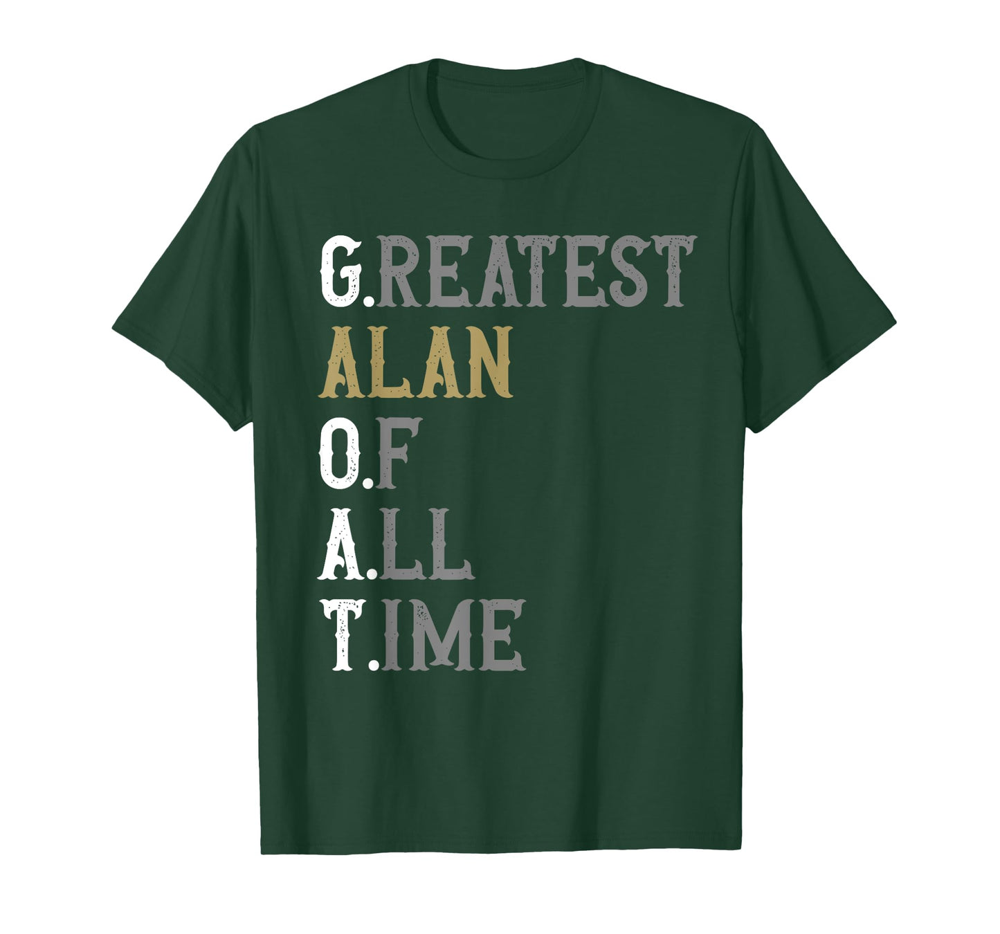 Greatest Alan of all time | GOAT | Alan T-Shirt