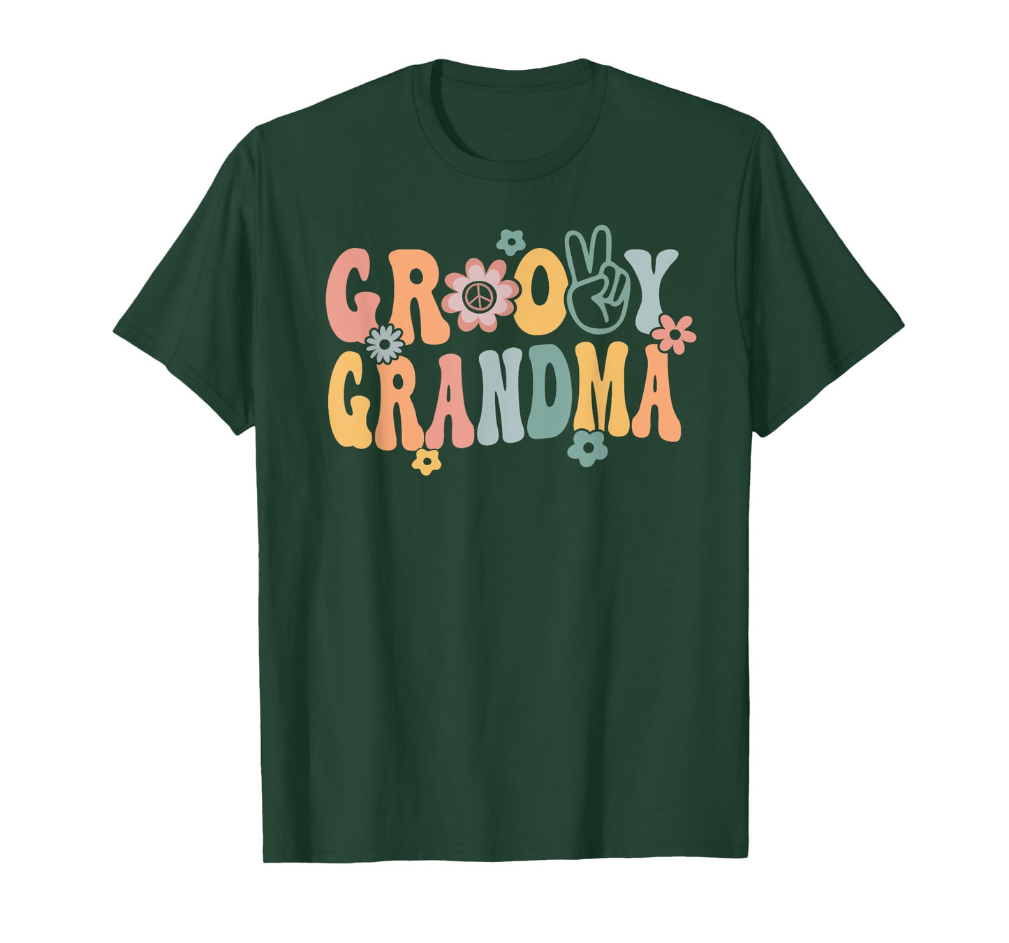 Groovy Grandma Retro Gigi Matching Family 1st Birthday Party T-Shirt