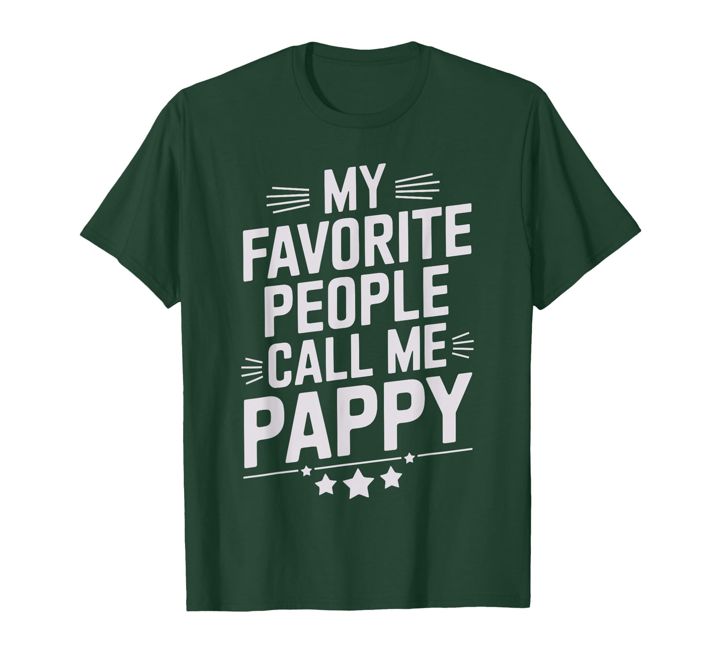 Best Pappy Design For Grandpa Grandfather Father's Day Pappy T-Shirt