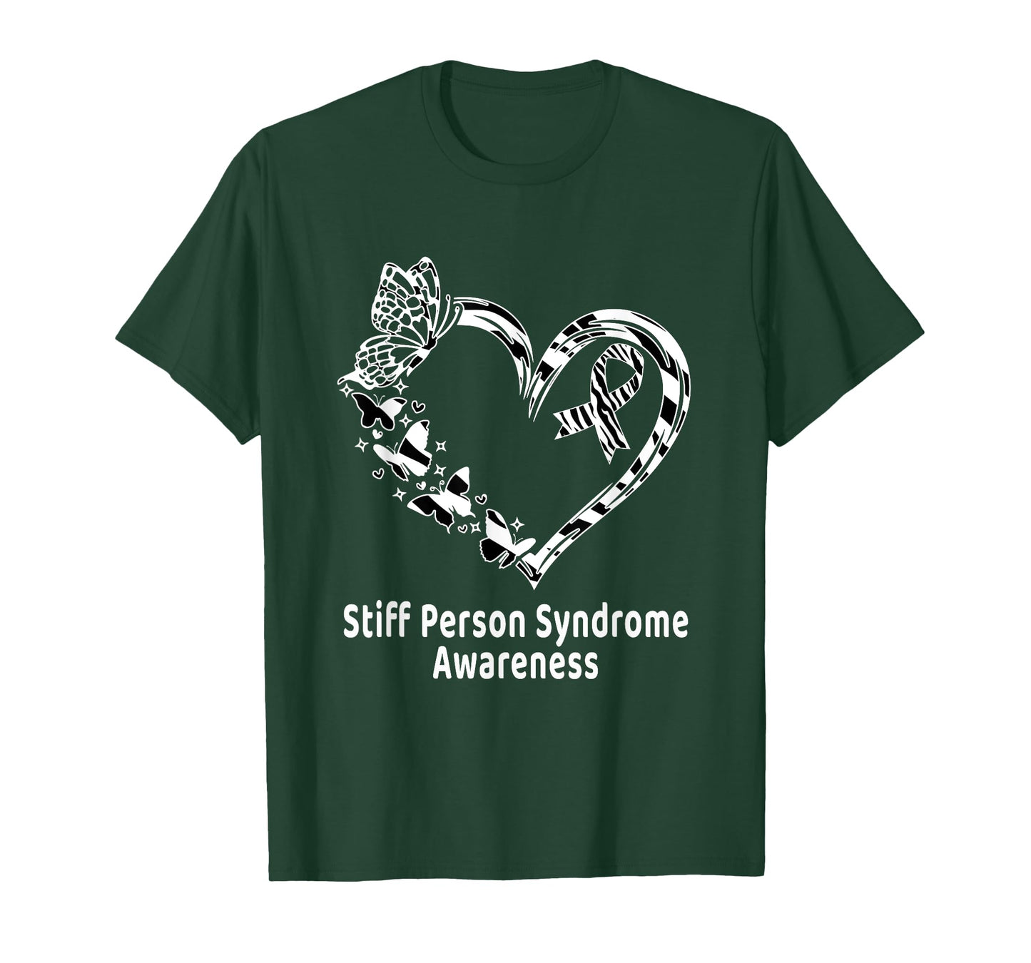Stiff Person Syndrome Awareness Heart SPS Warrior T-Shirt