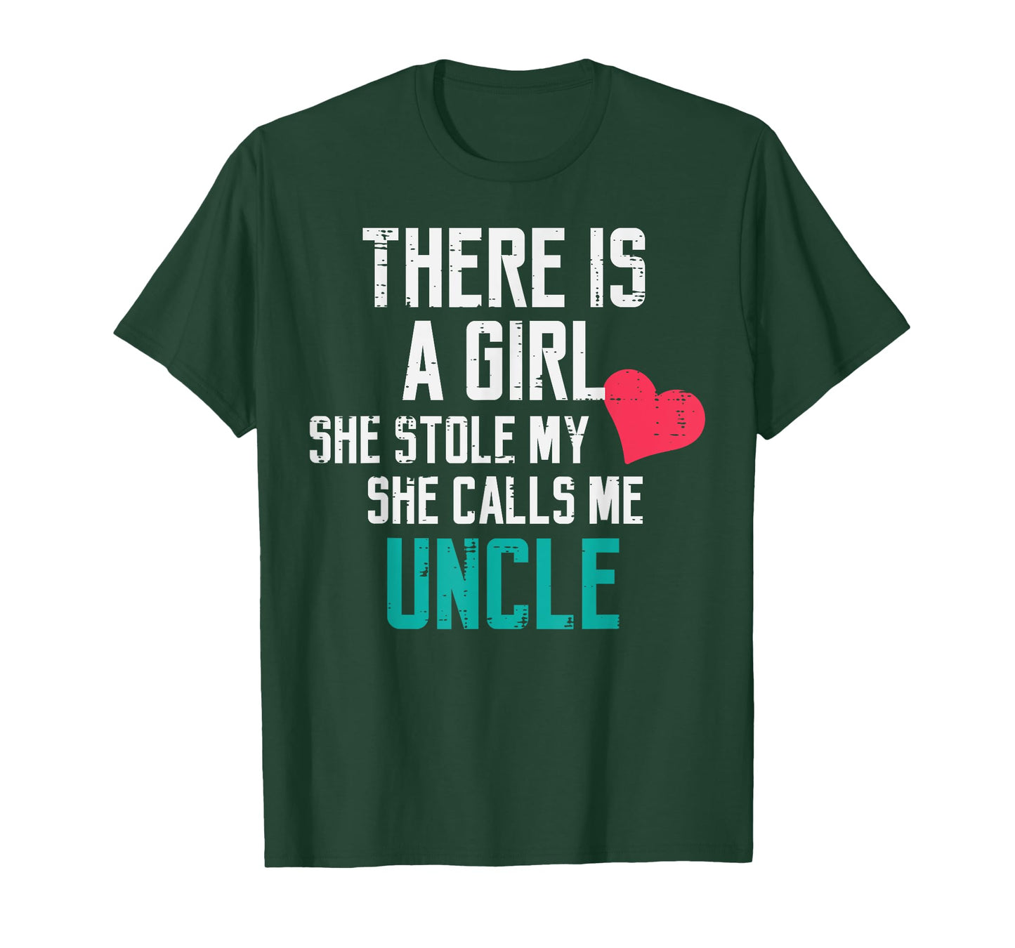 A Girl Stole My Heart Calls Me Uncle Cute Fathers Day Men T-Shirt
