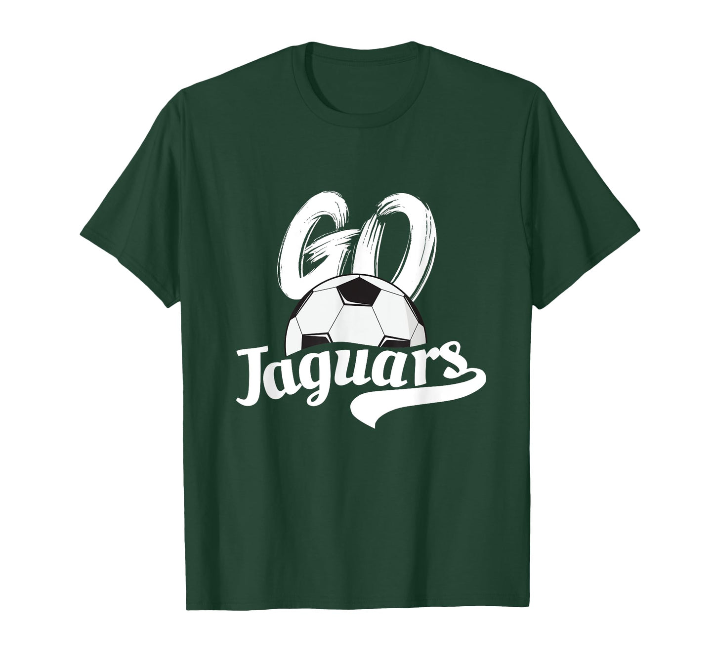 Go Jaguars Soccer Ball Team Spirit Family Support T-Shirt