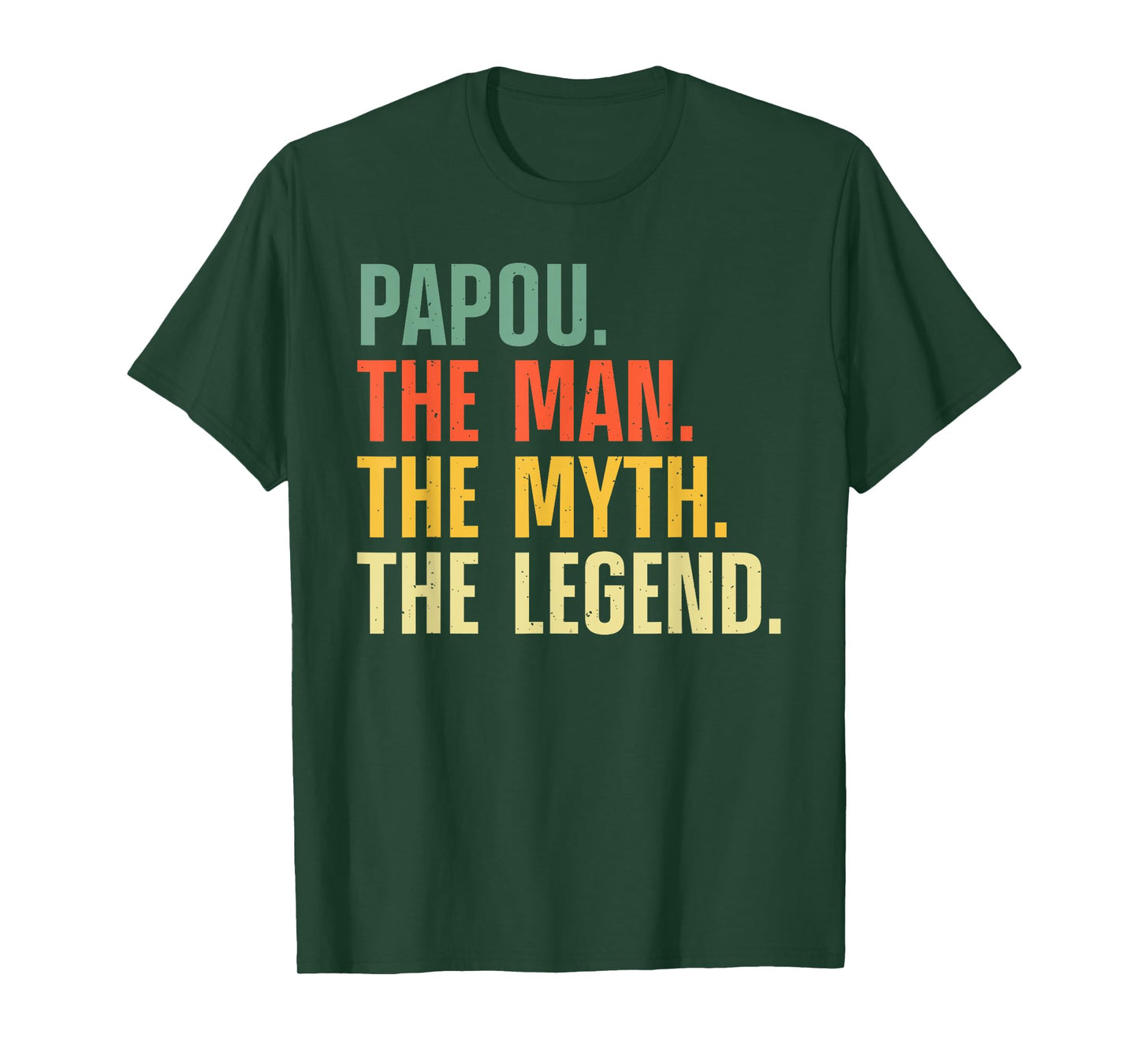 Papou Design For Grandpa Grandfather From Grandkids Papou T-Shirt
