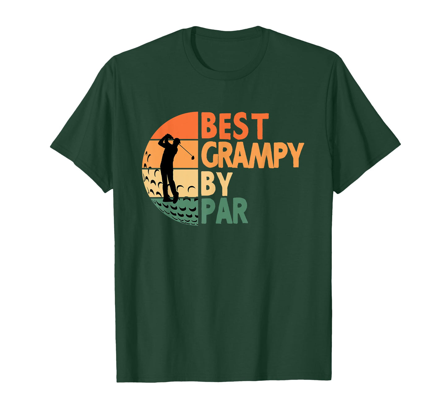 Best Grampy By Par Golfing Funny Golf Golfer T-Shirt