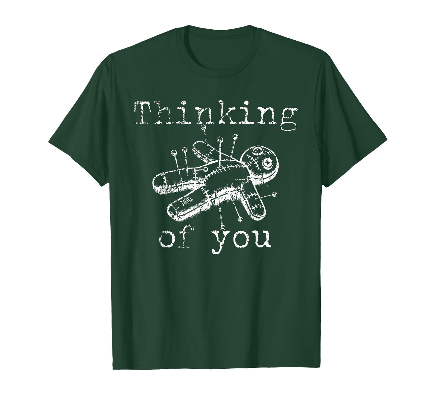 Vintage Thinking Of You Funny Voodoo Doll T-Shirt
