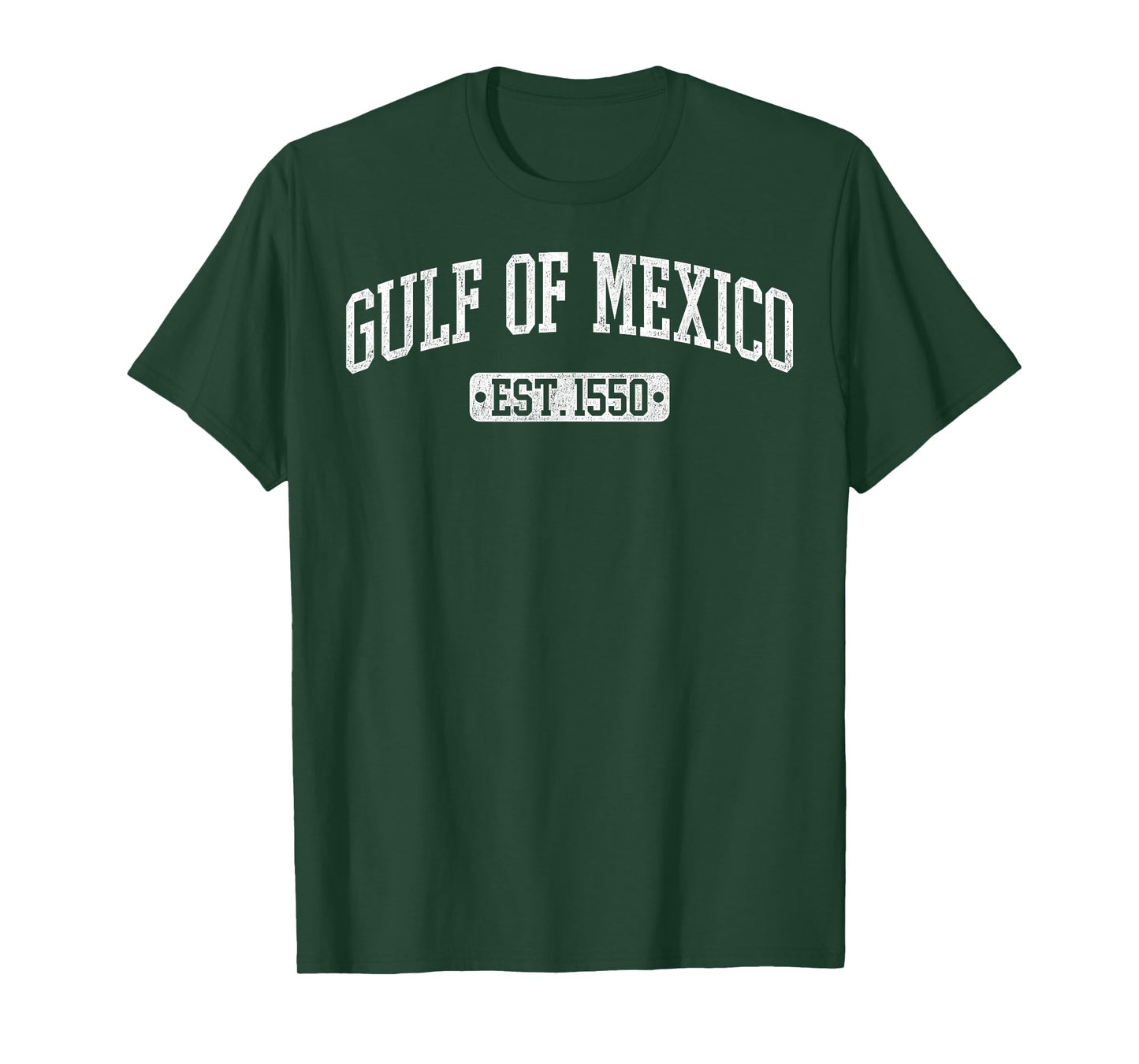 Retro Gulf of Mexico Est 1550 Mexican Flag for Men Women T-Shirt
