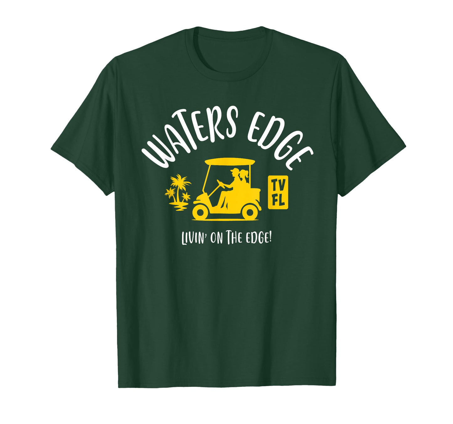 The Village of Waters Edge TV FL Golf Cart Design T-Shirt