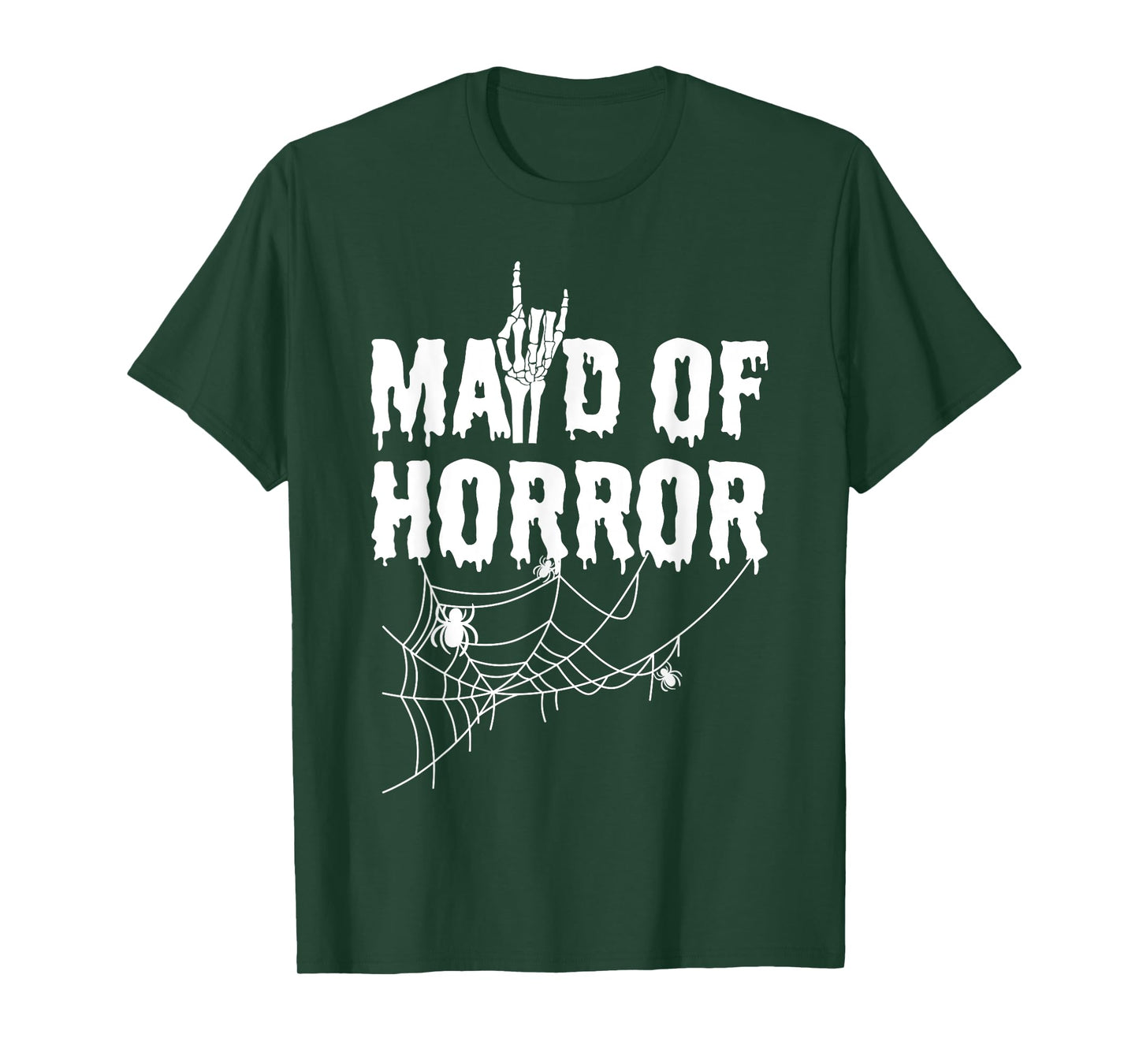 Maid Of Horror Bride Bridesmaid Halloween Bachelorette T-Shirt