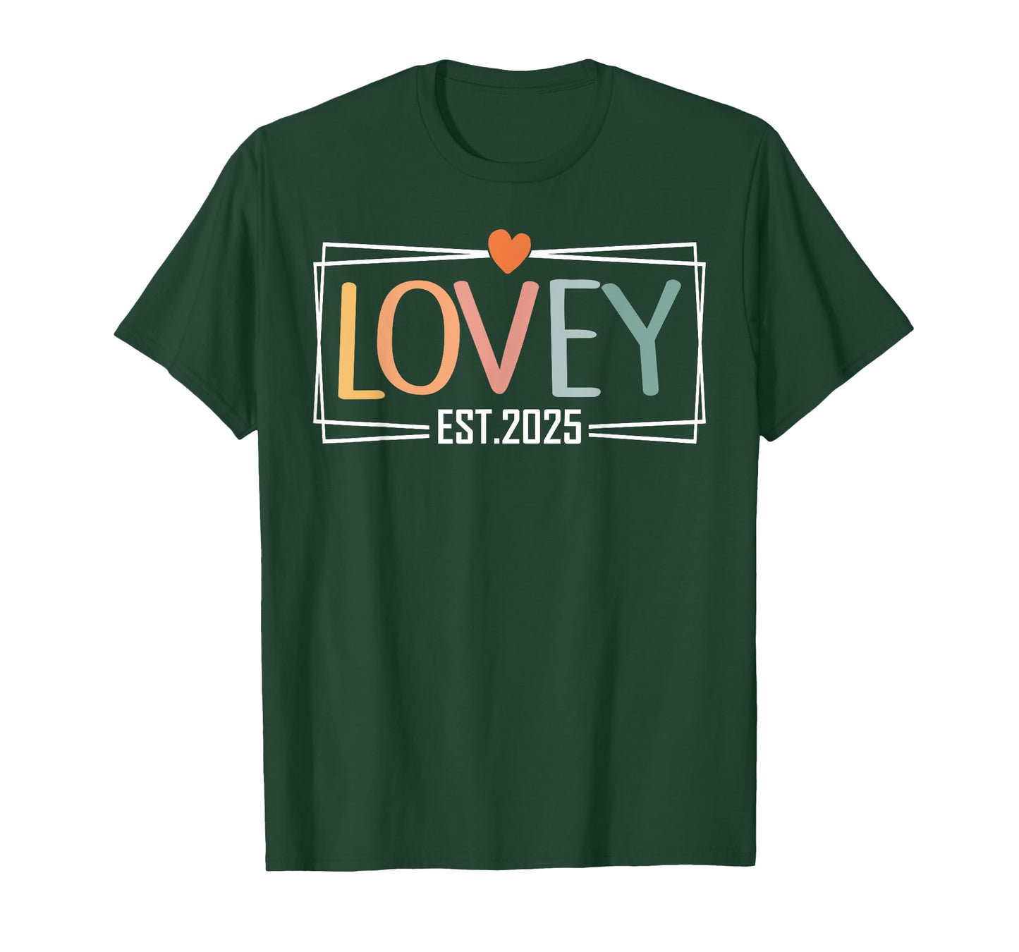 Promoted To Lovey Est 2025 Lovie Expect Baby 2025 T-Shirt