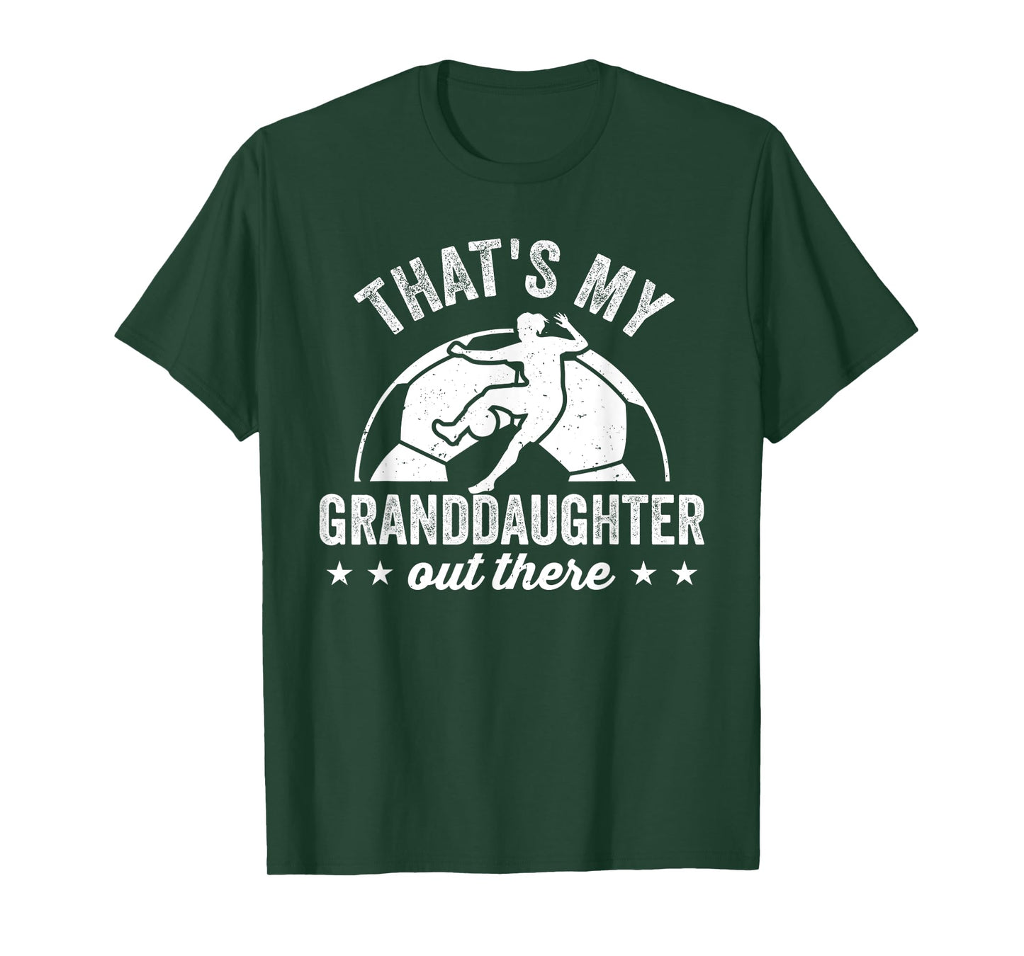 That's My Granddaughter Out There Funny Soccer Player Women T-Shirt