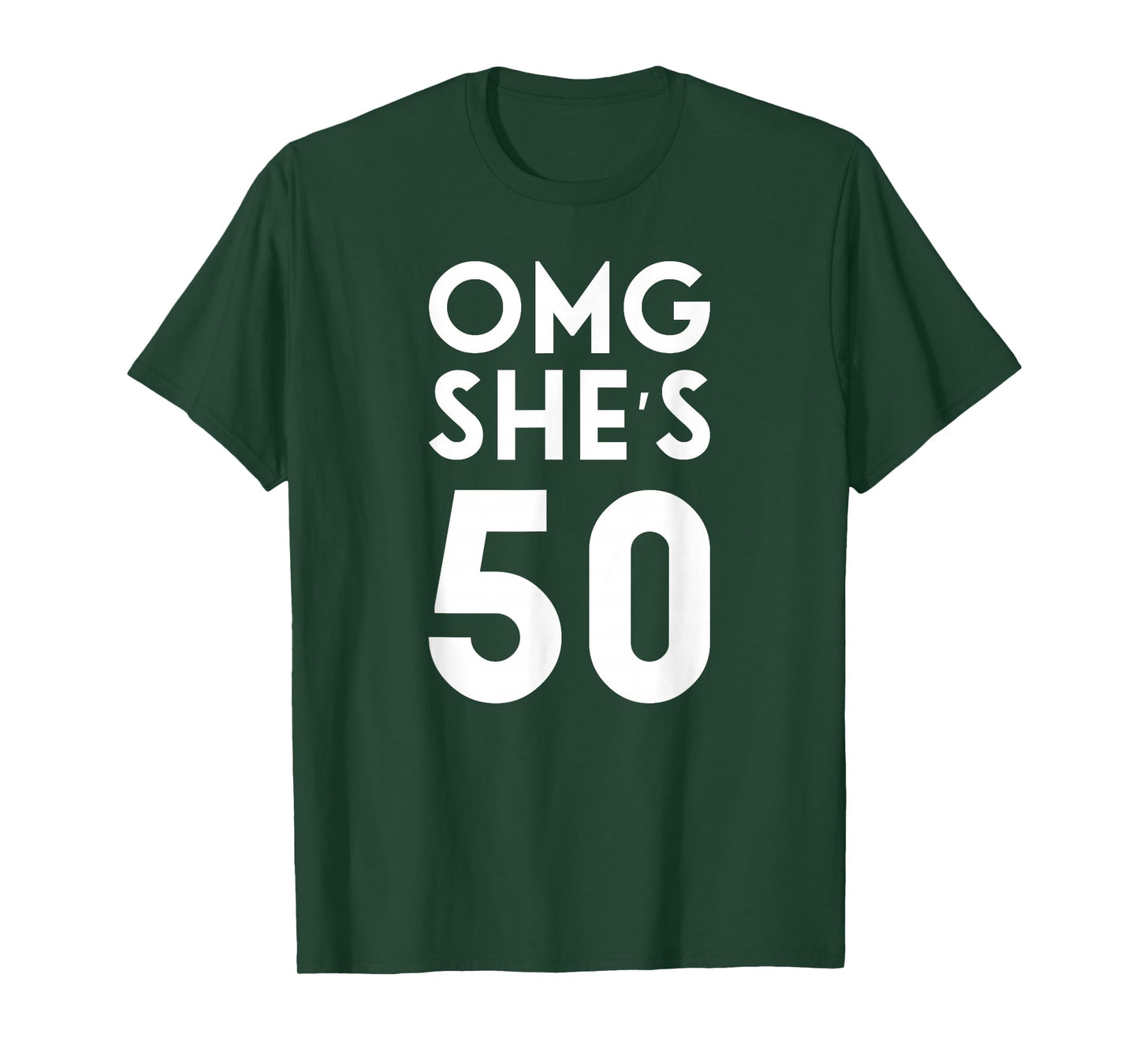 OMG She's 50 T-Shirt 50th Birthday Shirt for Family Group T-Shirt