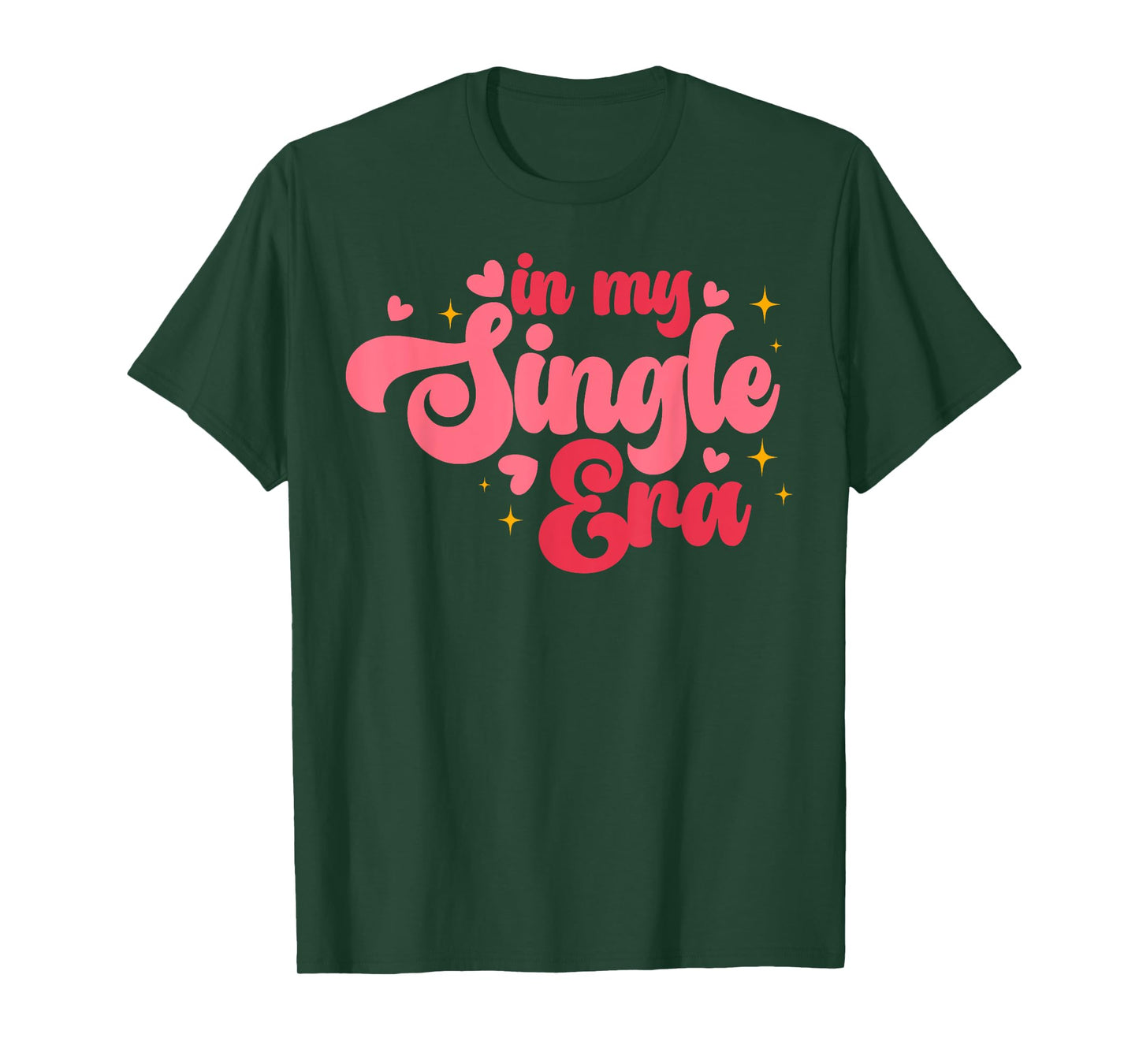 Retro Groovy In My Single Era Anti Cupid Anti Valentines Day T-Shirt