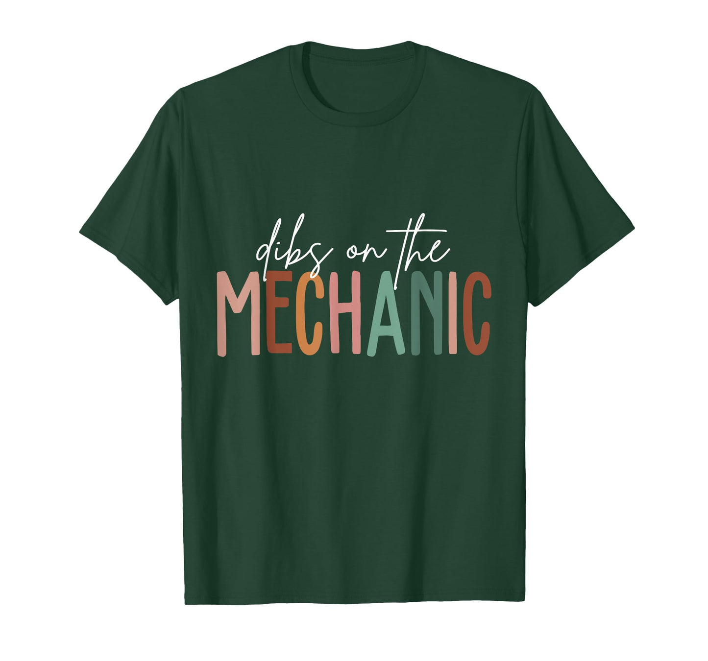 Vintage Dibs On The Mechanic Wife Girlfriend Husband T-Shirt