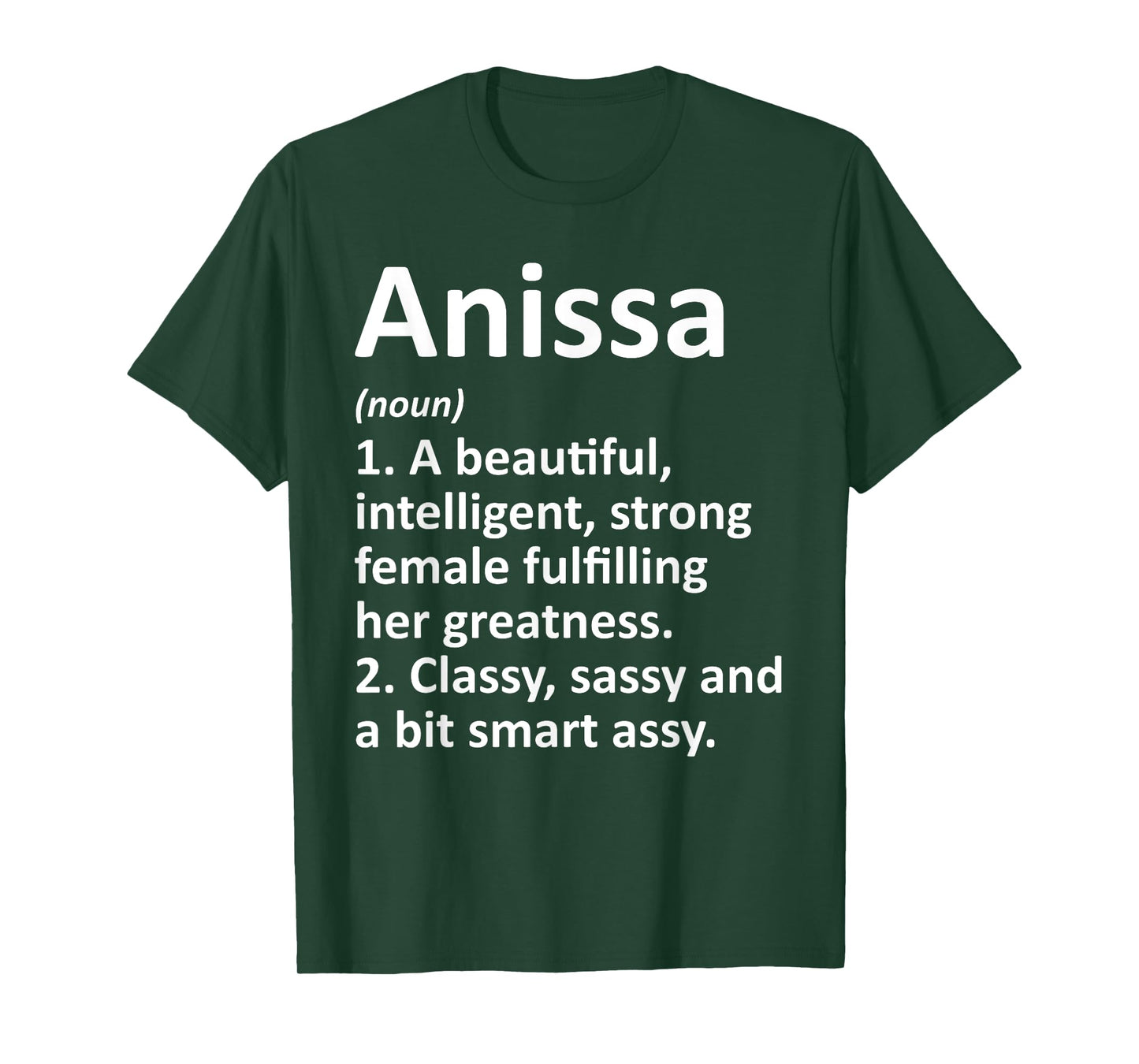 ANISSA Definition Personalized Name Funny Christmas Gift T-Shirt