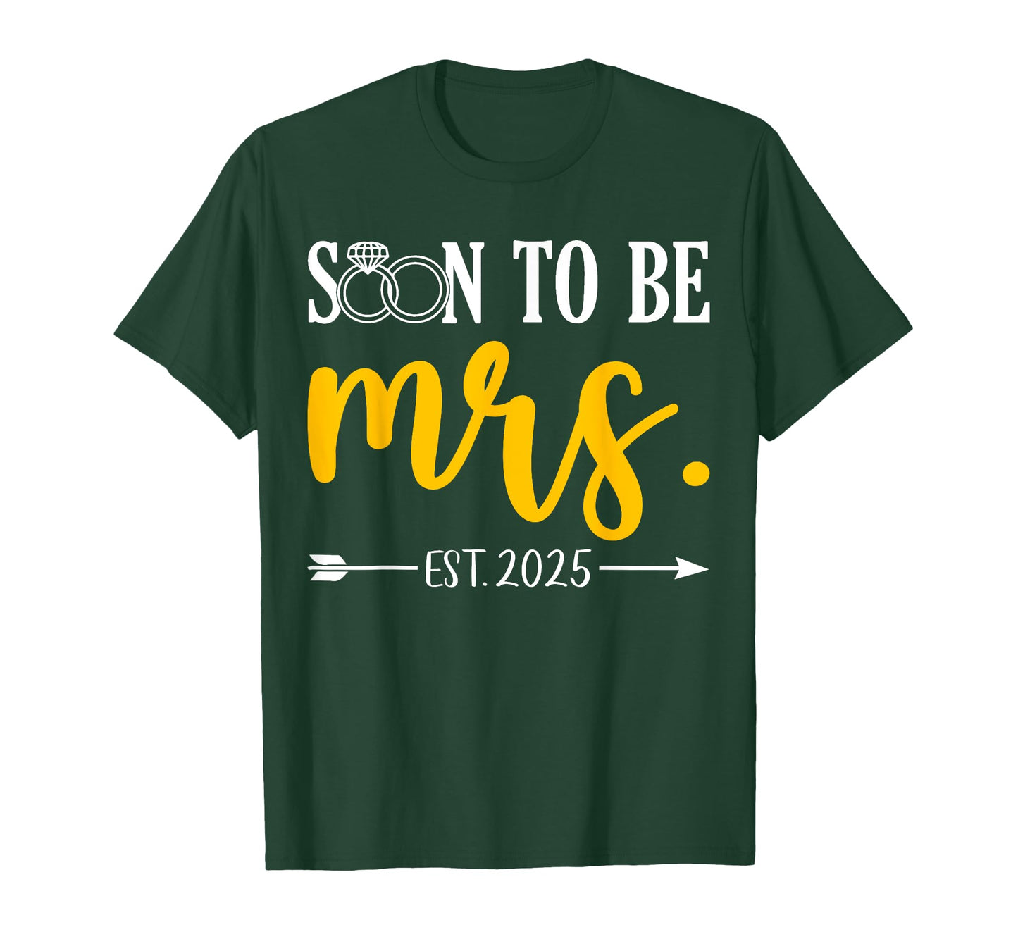Soon To Be Mrs 2025 Future Bride Wedding Bachelorette Party T-Shirt