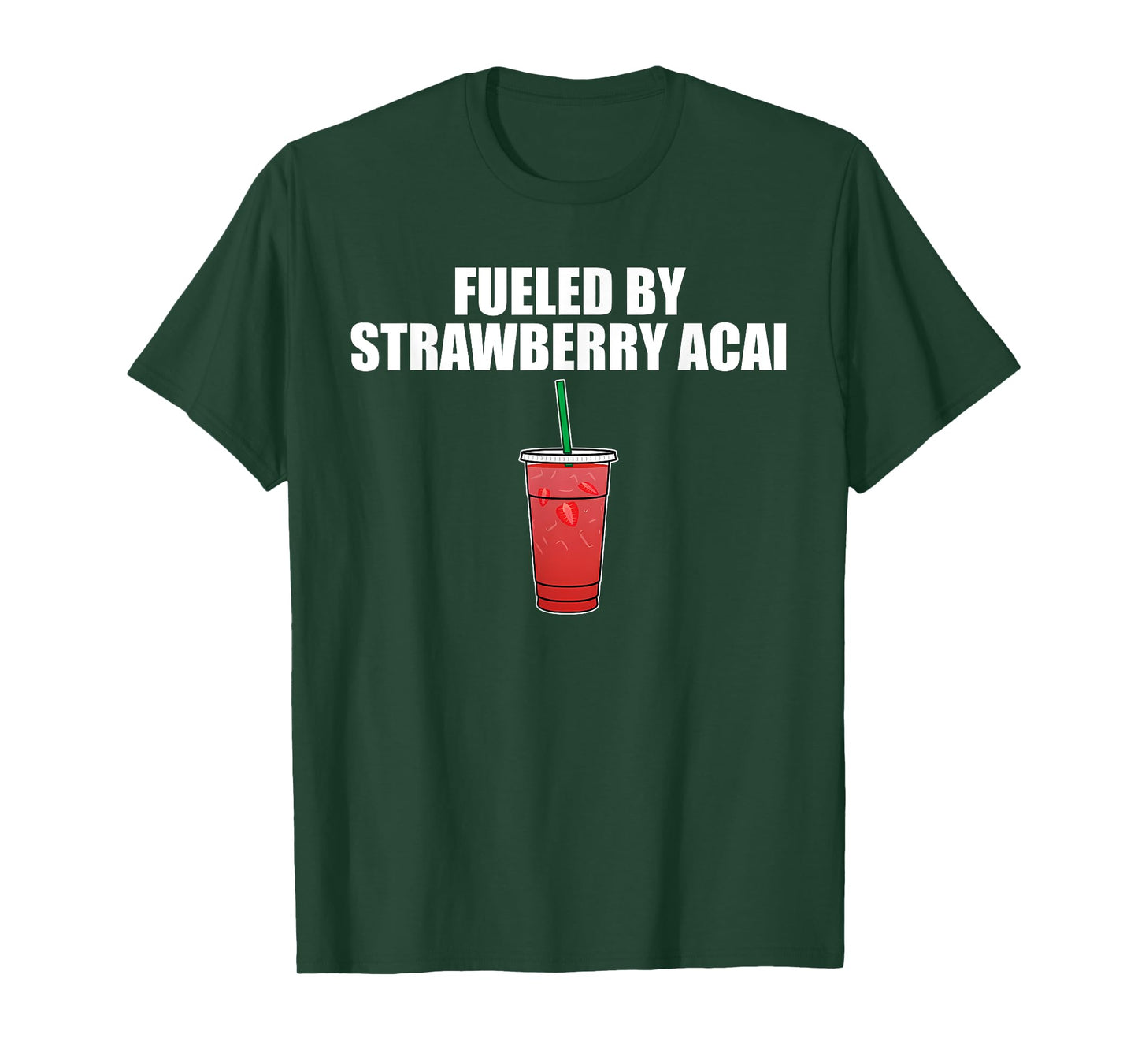 Dramatic, Humor, Drink, Strawberry Acai T-Shirt
