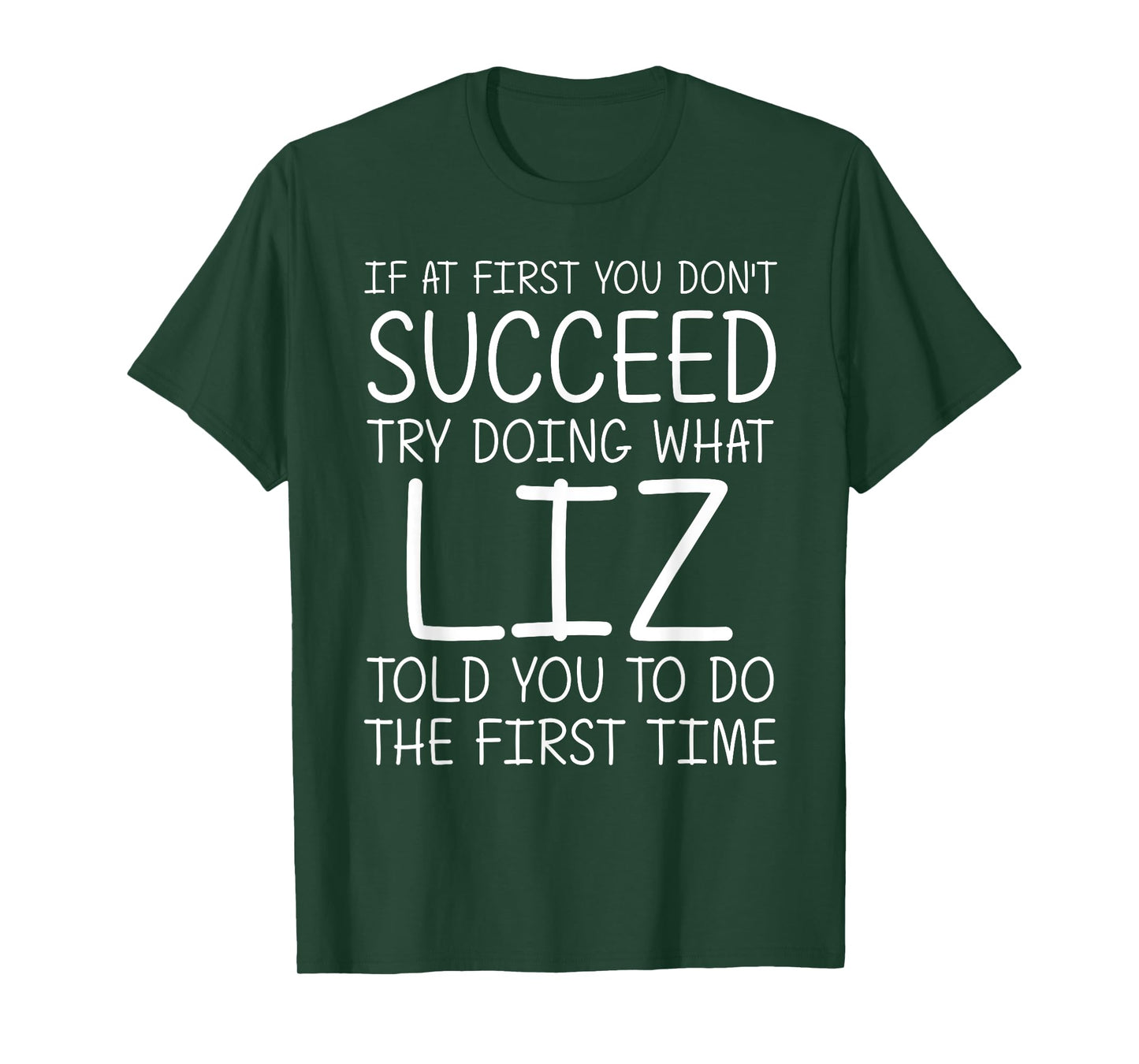 LIZ Gift Name Personalized Birthday Funny Christmas Joke T-Shirt