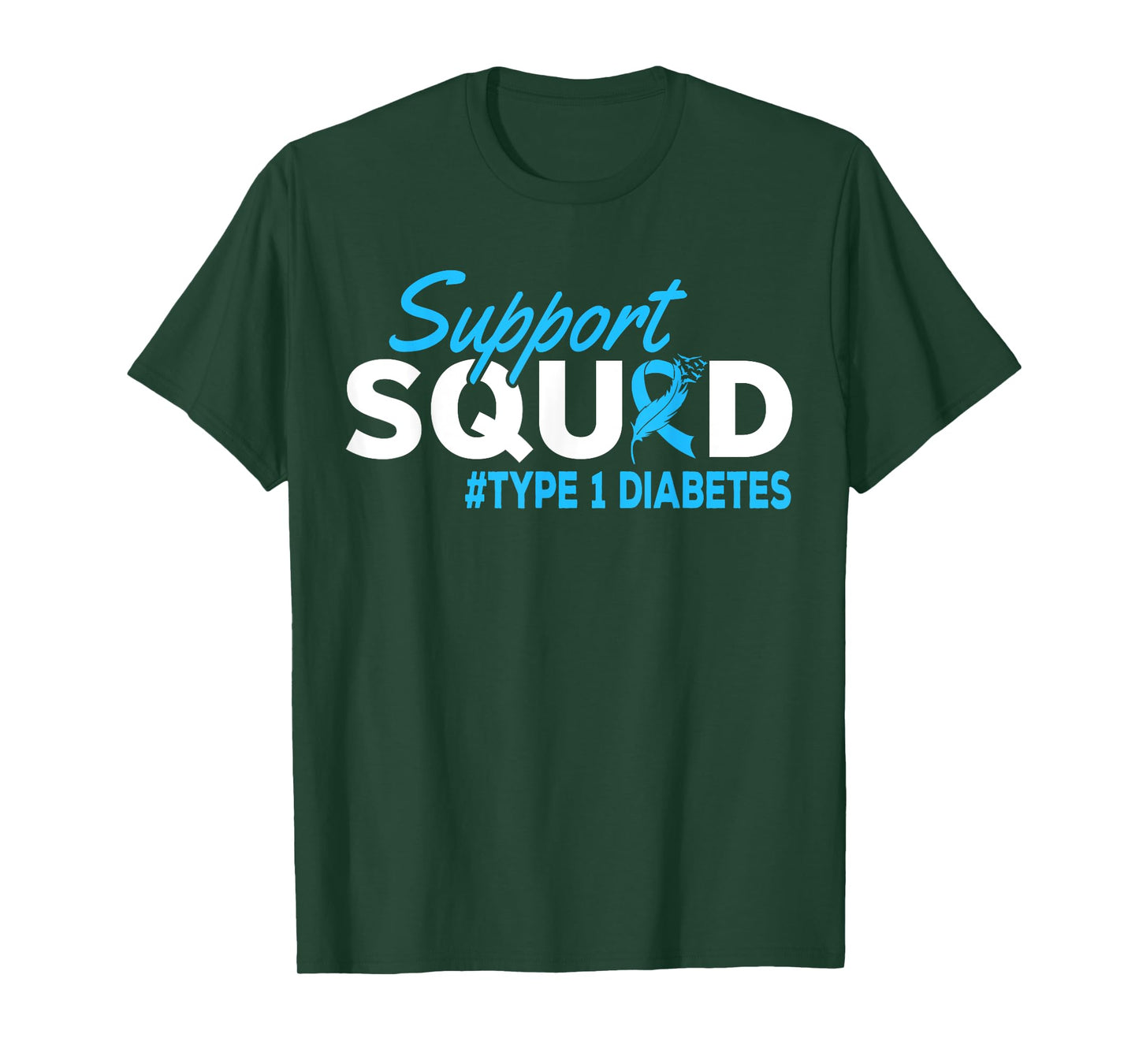 Support Squad Diabetes Type 1 Diabetes Awareness T-Shirt