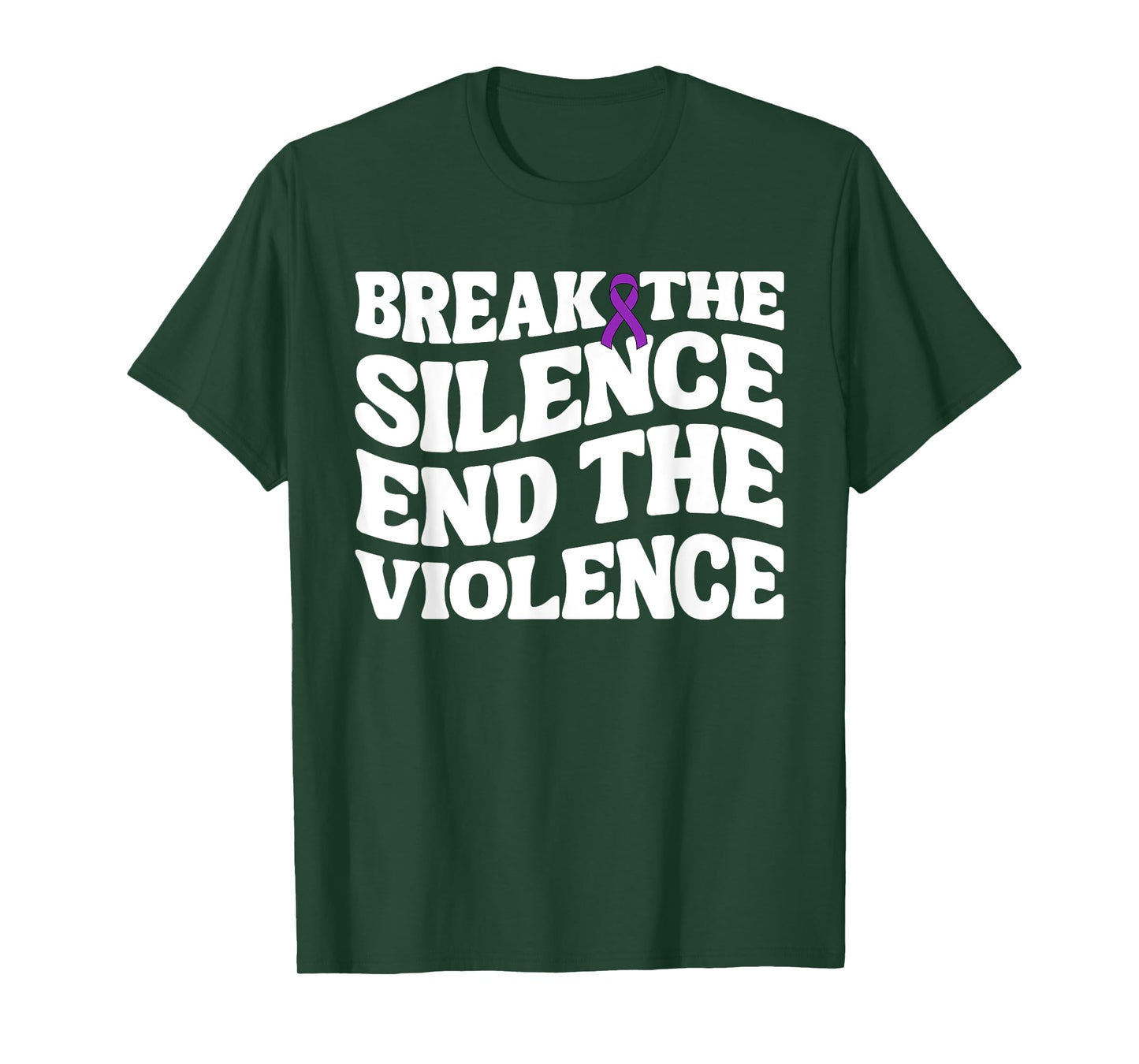 Break The Silence End Violence Domestic Violence Awareness T-Shirt