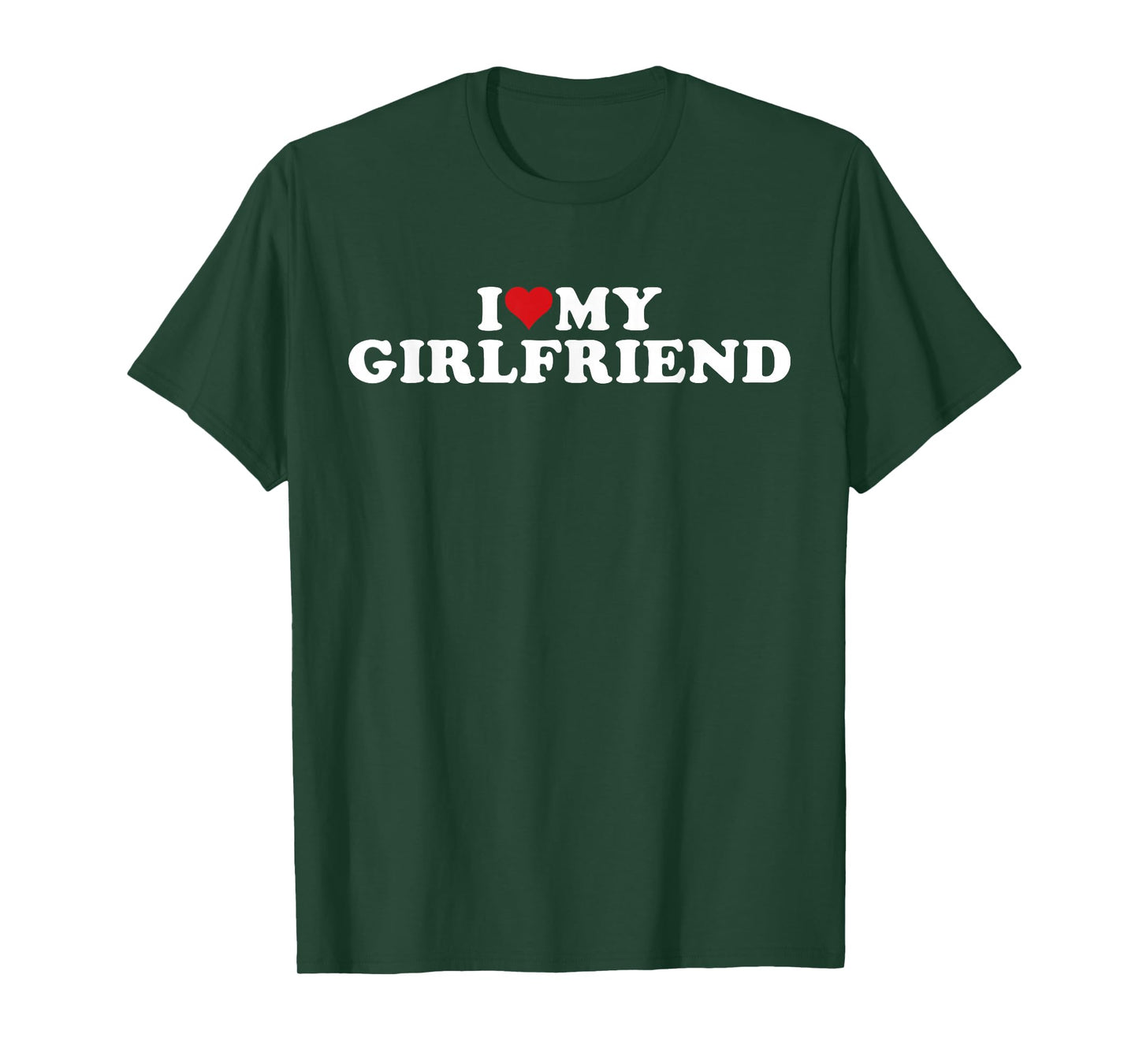 I Love My Beautiful Girlfriend I Heart My Beautiful Gf T-Shirt