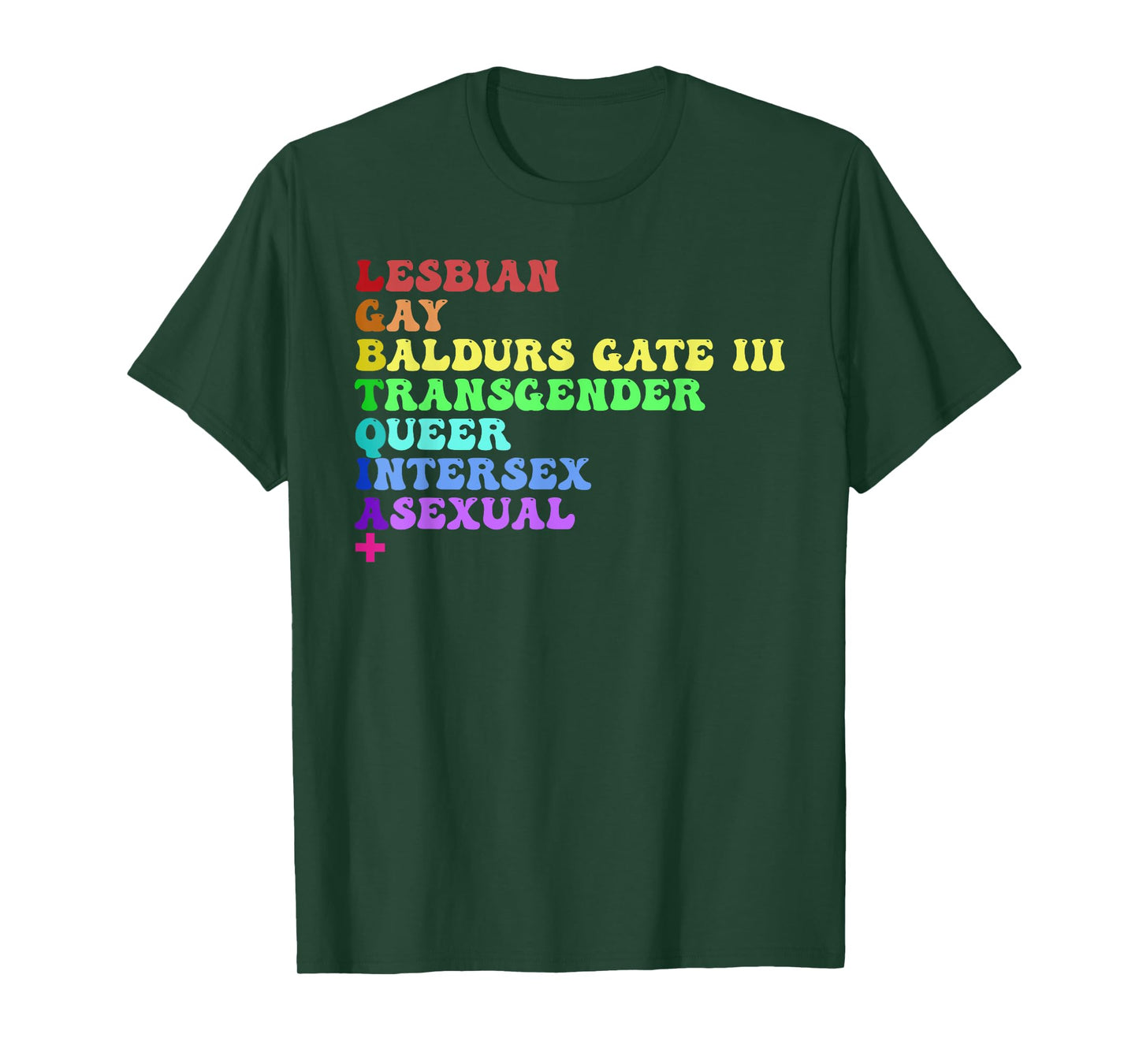 Lesbian Gay Baldurs Gate III Transgender Queer Intersex T-Shirt