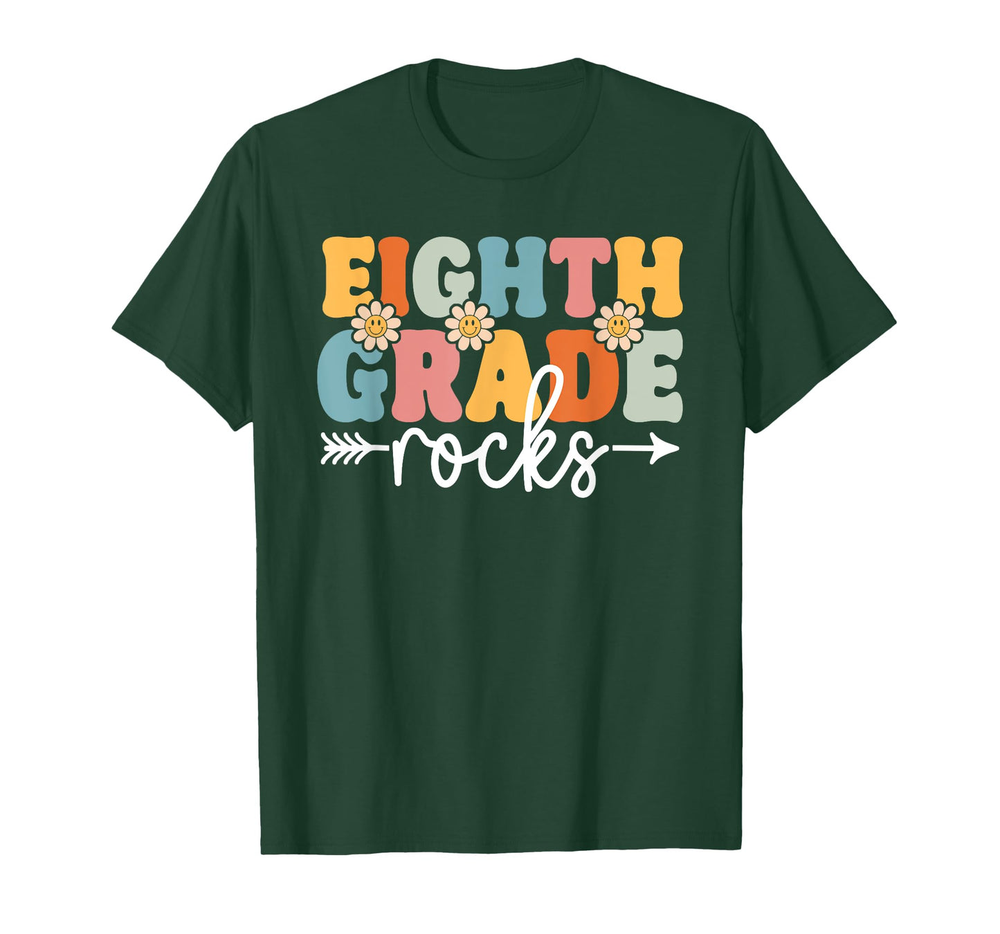 Eighth Grade Rocks Back To School Teachers Students Men Women Kids T-Shirt