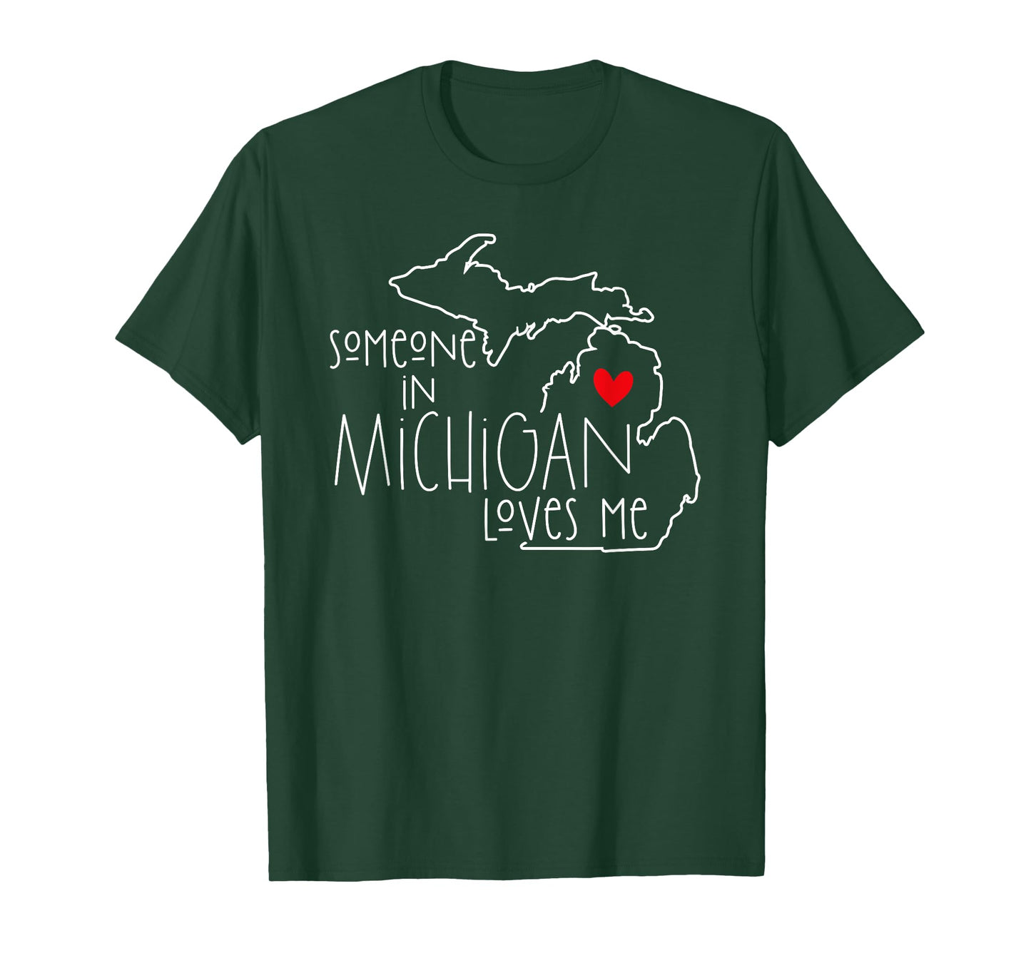 Someone In Michigan Loves Me Funny Valentine's Day T-Shirt