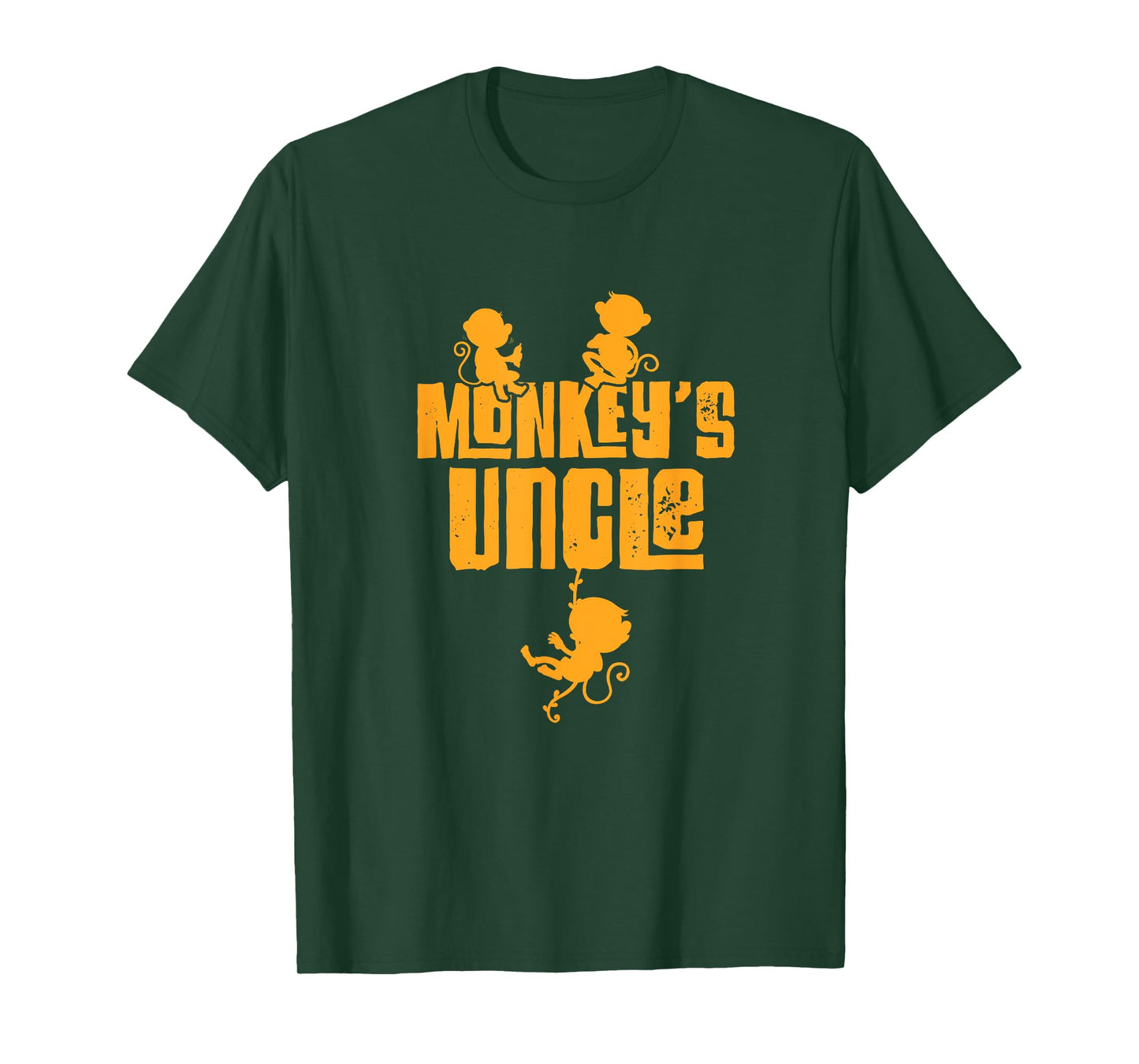Monkey's Uncle Funny Monkey Matching Nephew T-Shirt