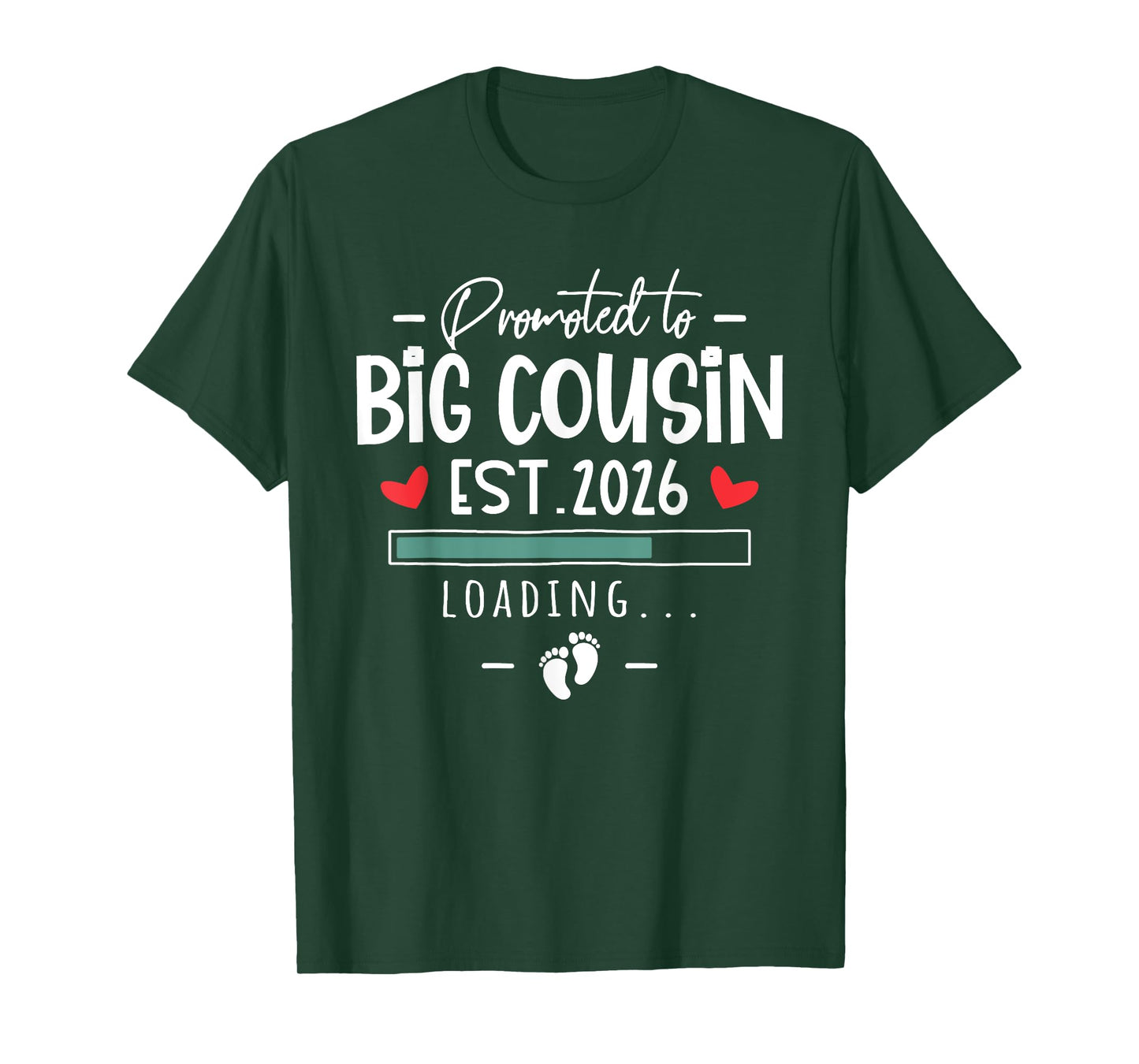 Promoted to Big Cousin 2026 1st Baby Pregnancy Announcement T-Shirt