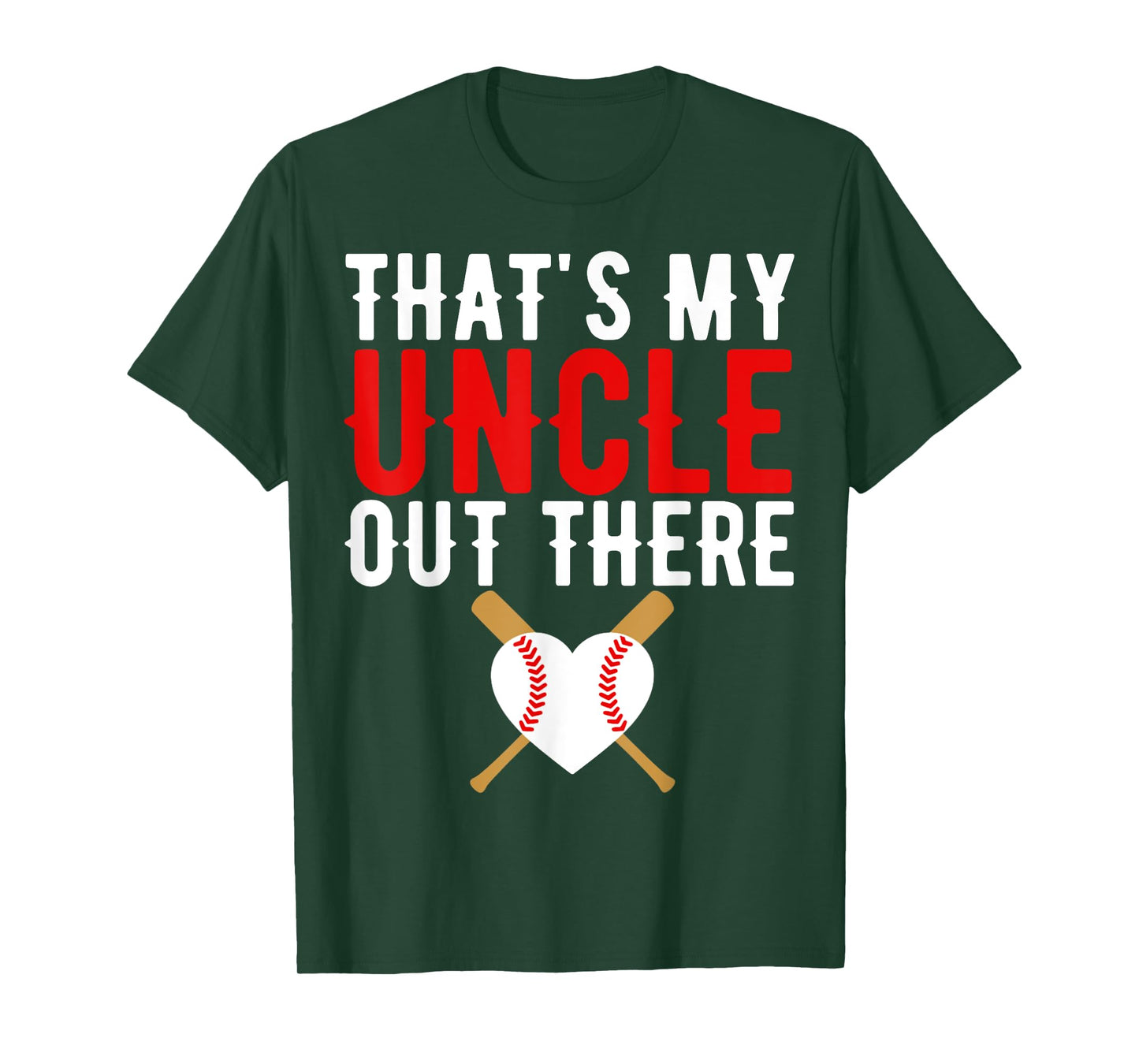 That's My Uncle Out There Baseball Nephew Baseball Lover T-Shirt