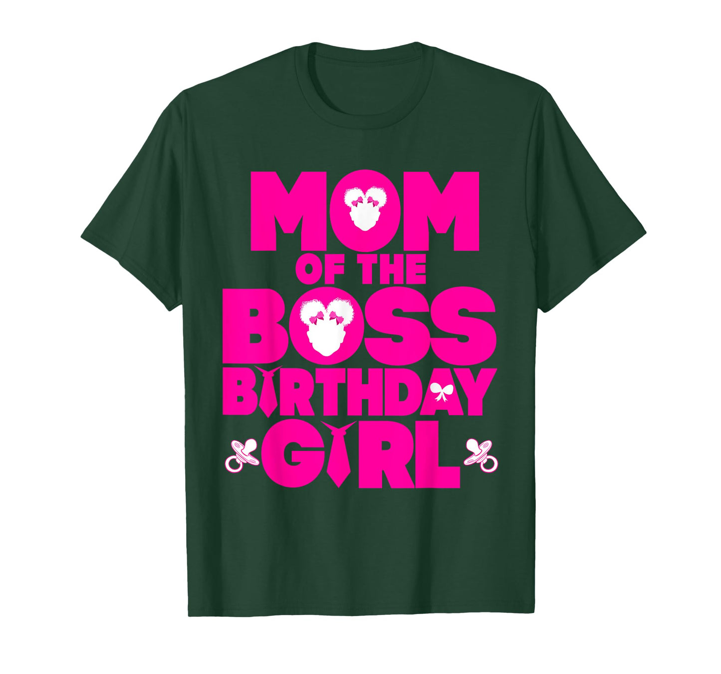 Mom Of The Boss Birthday Girl Baby Family Decorations T-Shirt