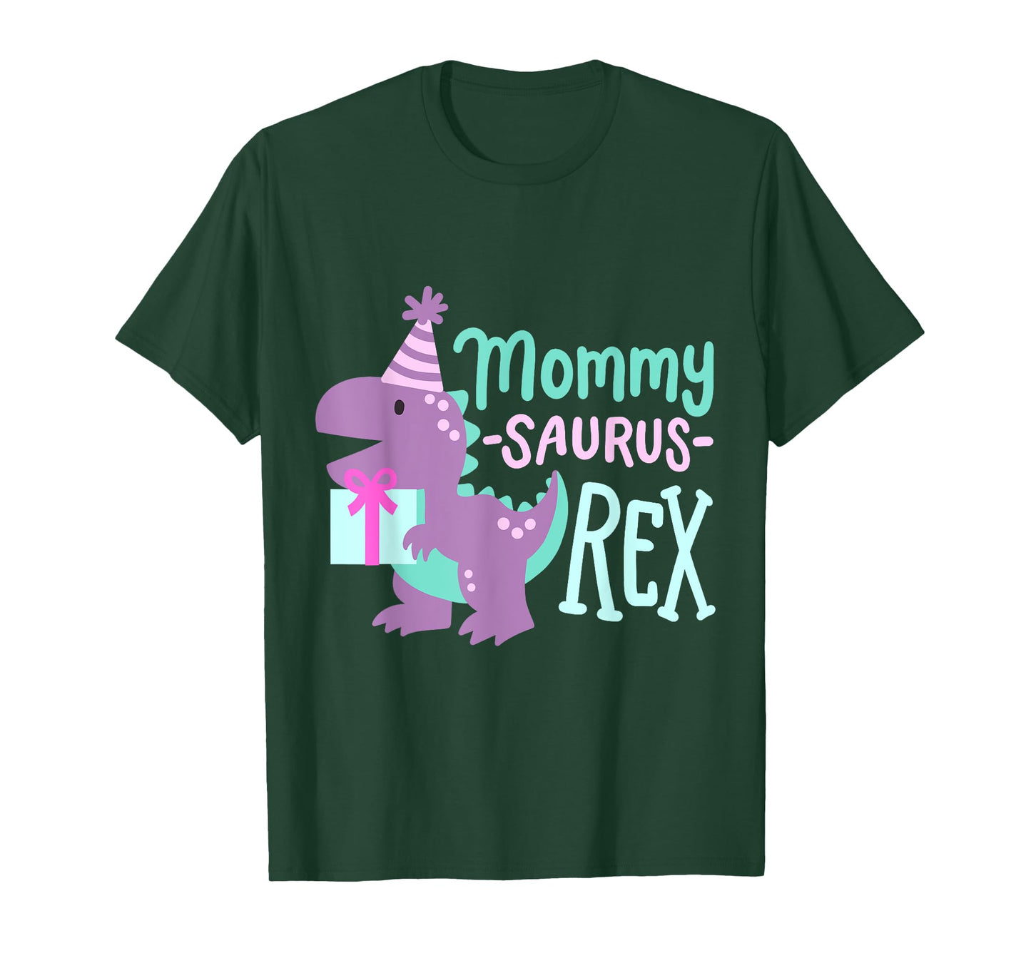 Dinosaur Birthday Mommy Saurus T Rex Family Matching Party T-Shirt