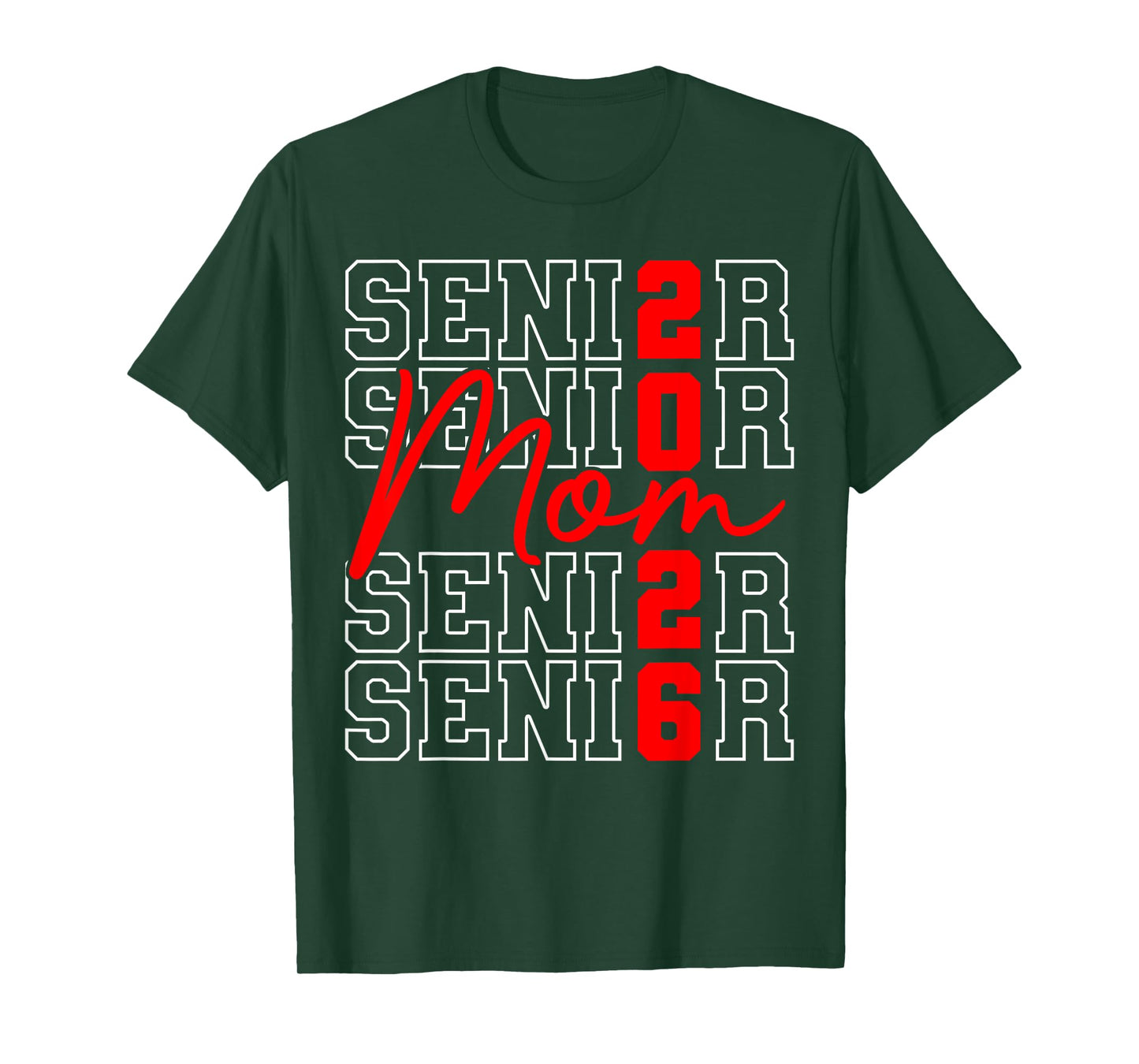 Retro Senior Mom 2026 Graduation Family Class Of 2026 T-Shirt