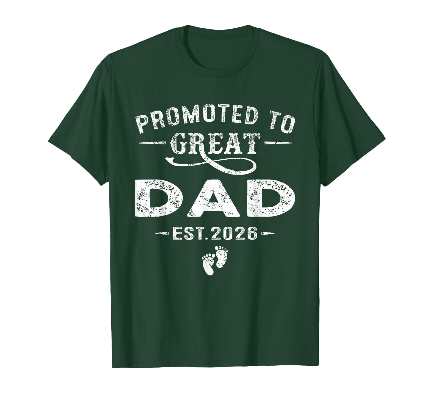 Promoted to Great Dad Est 2026 Pregnancy Announcement T-Shirt